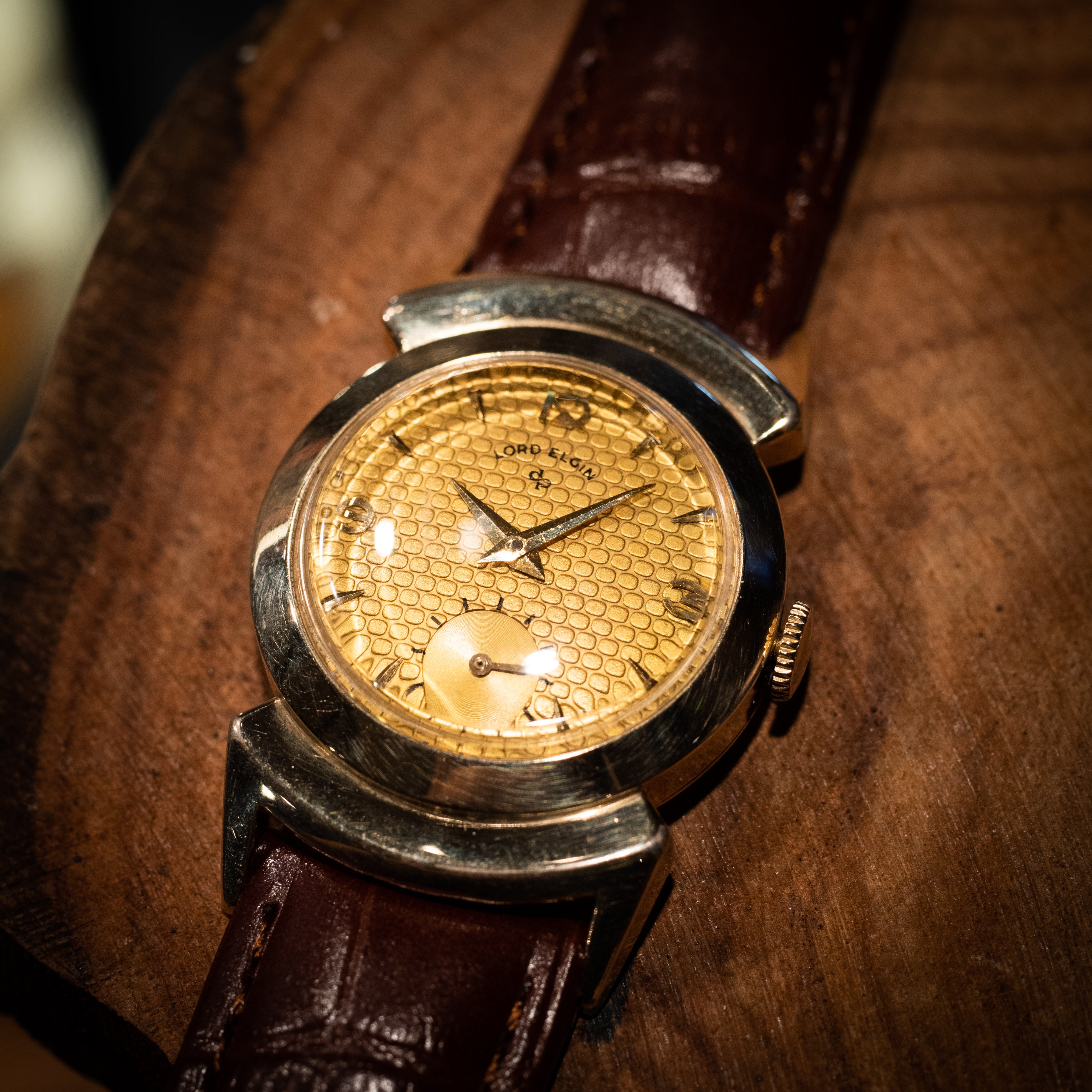 ロードエルジン 14KGF ユニークラグ 1950年代製 アメリカンウオッチ