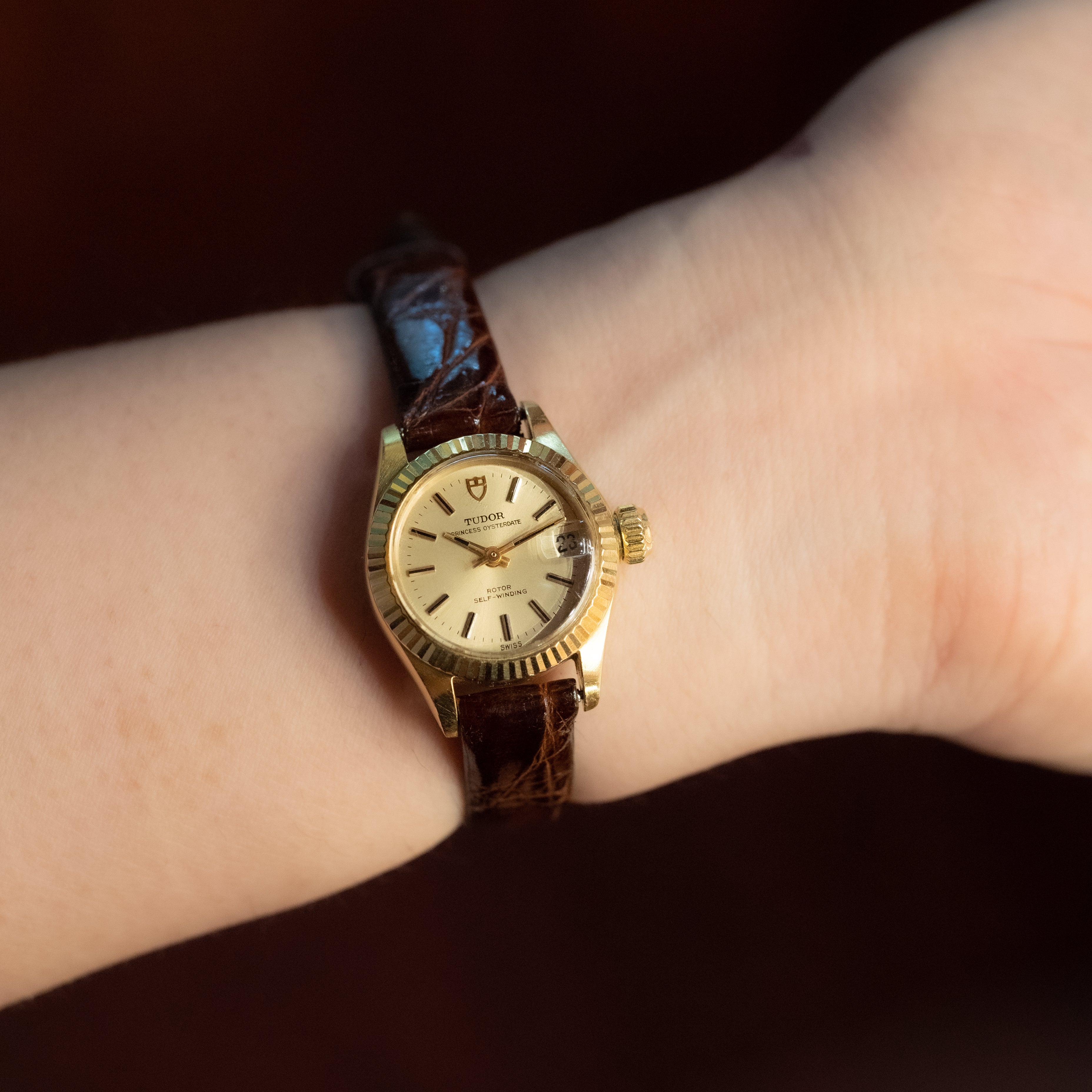 TUDOR プリンセス オイスターデイト 18KYG 1971年製 レディース