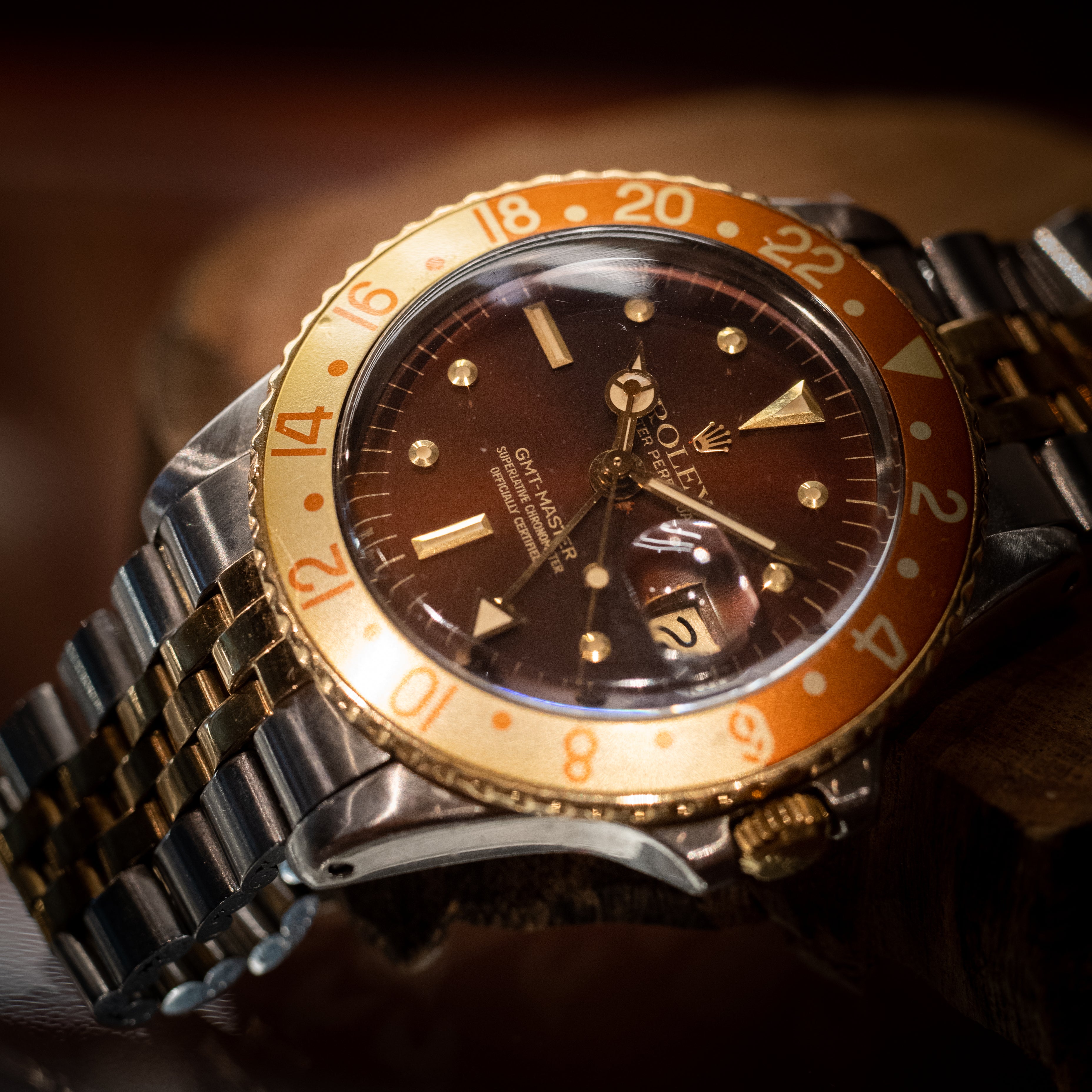 ロレックス GMTマスター 1971年製 Ref.1675 コンビ 茶ツボ
