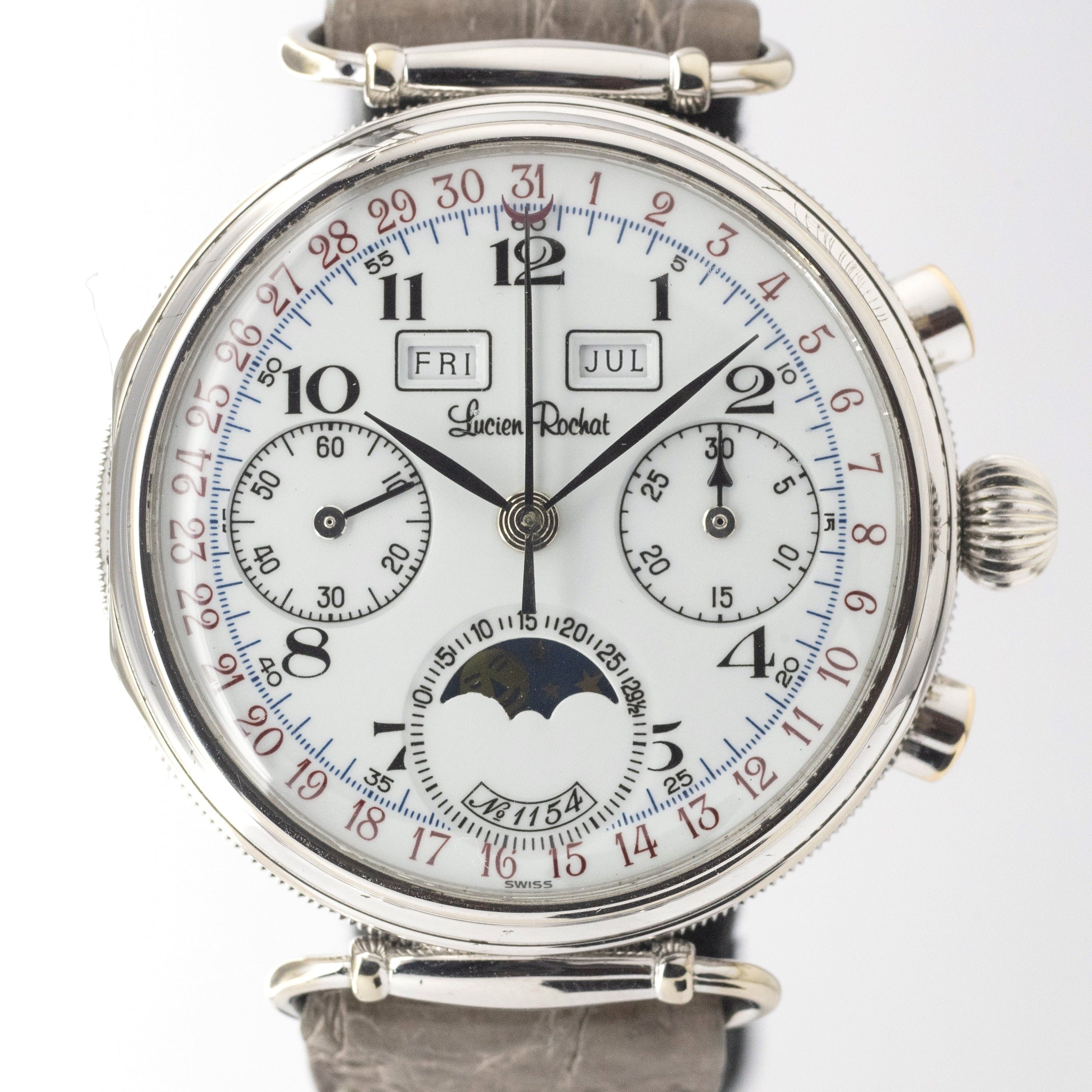 ルシアン・ロシェット 1980年代製 トリカレムーン クロノグラフ