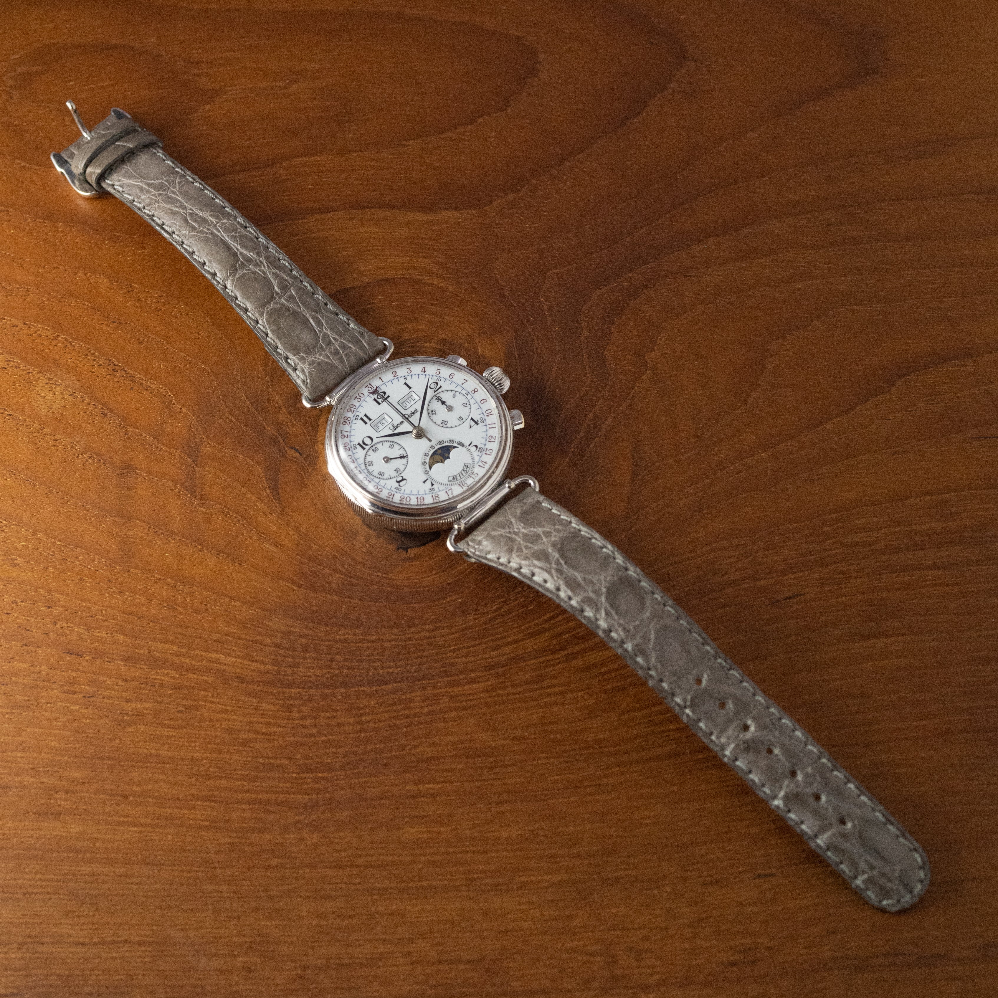 ルシアン・ロシェット 1980年代製 トリカレムーン クロノグラフ