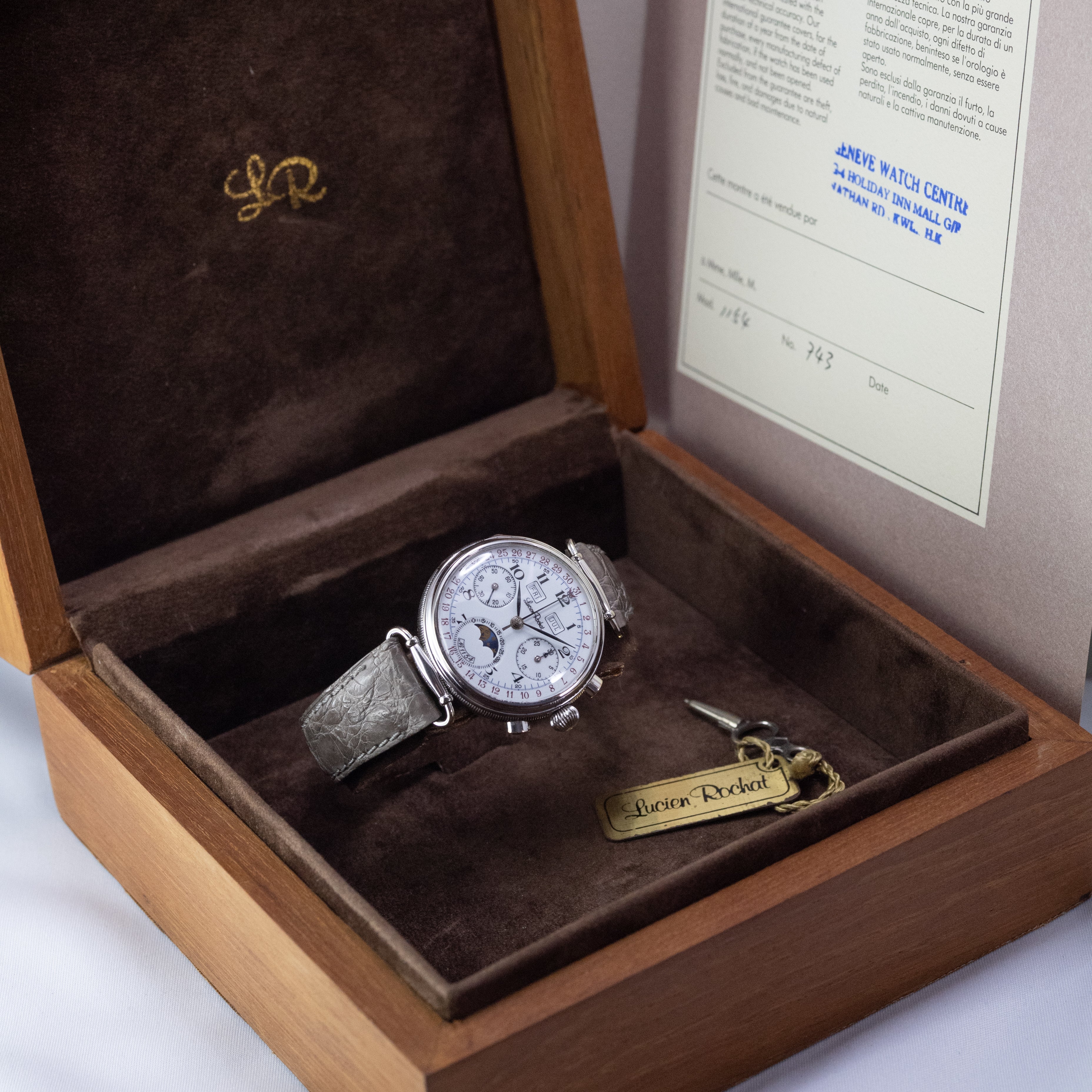 ルシアン・ロシェット 1980年代製 トリカレムーン クロノグラフ