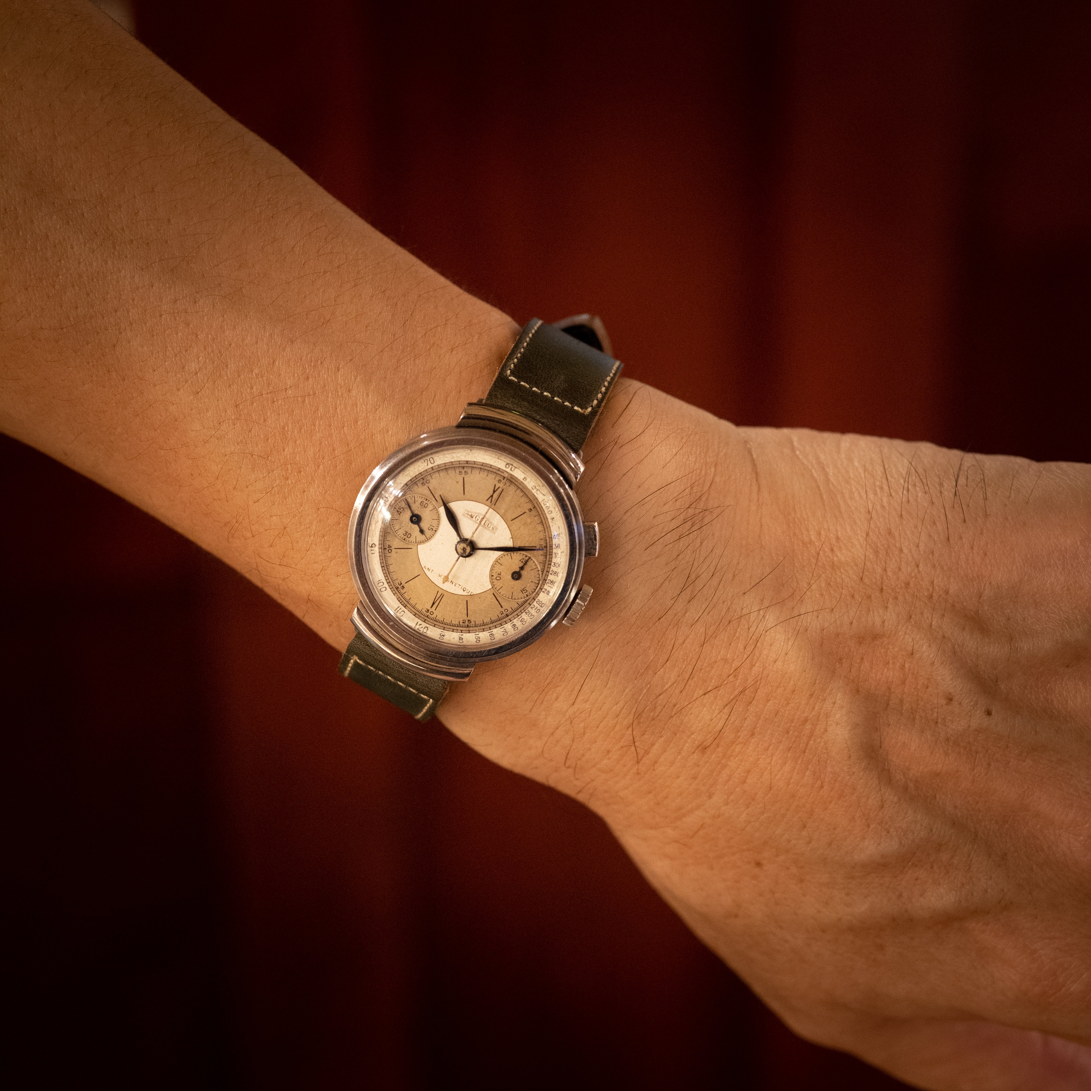 アンジェラス Cal.210 2レジスタークロノグラフ 1930年代製