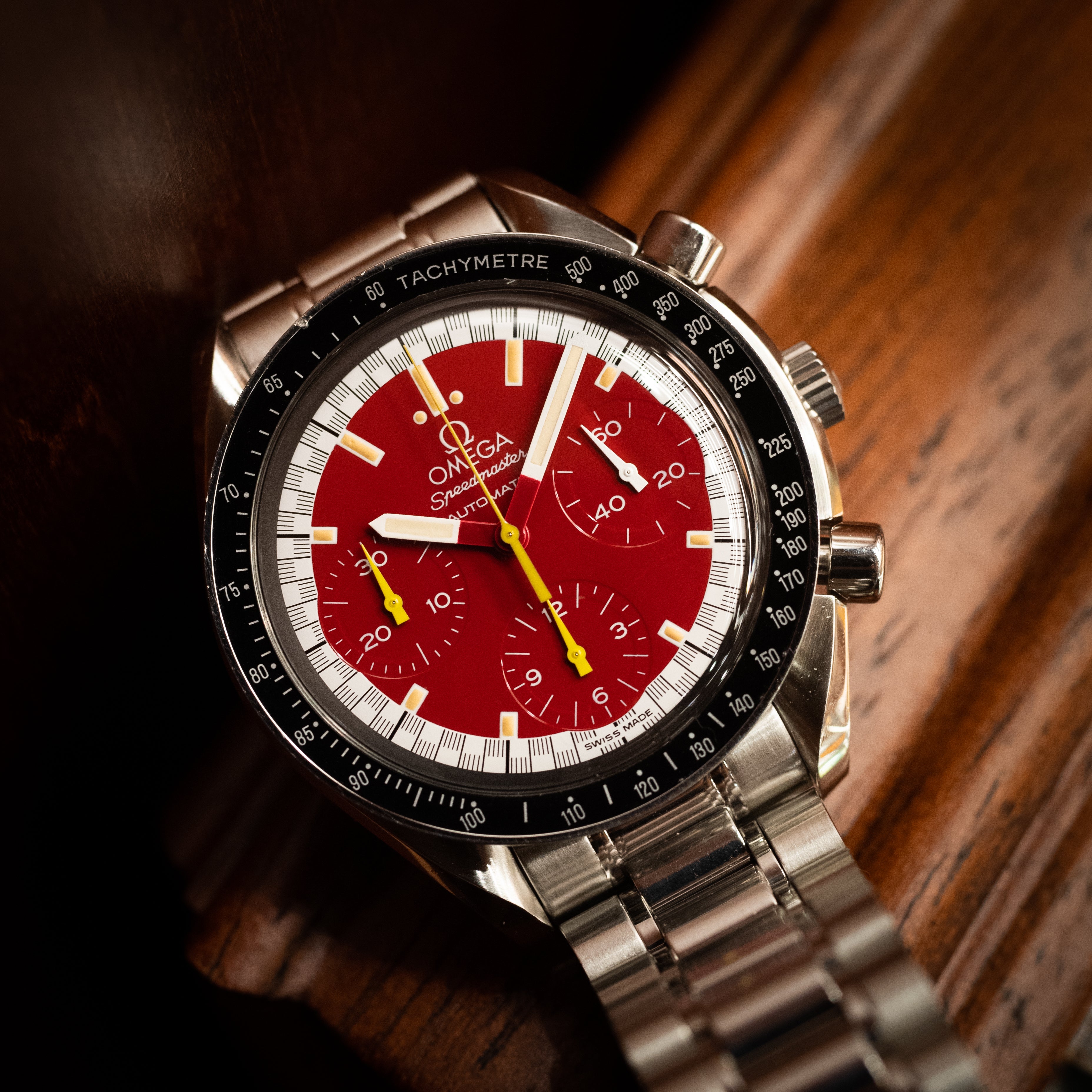 オメガ スピードマスター シューマッハ レッドダイヤル 1996年~97年製