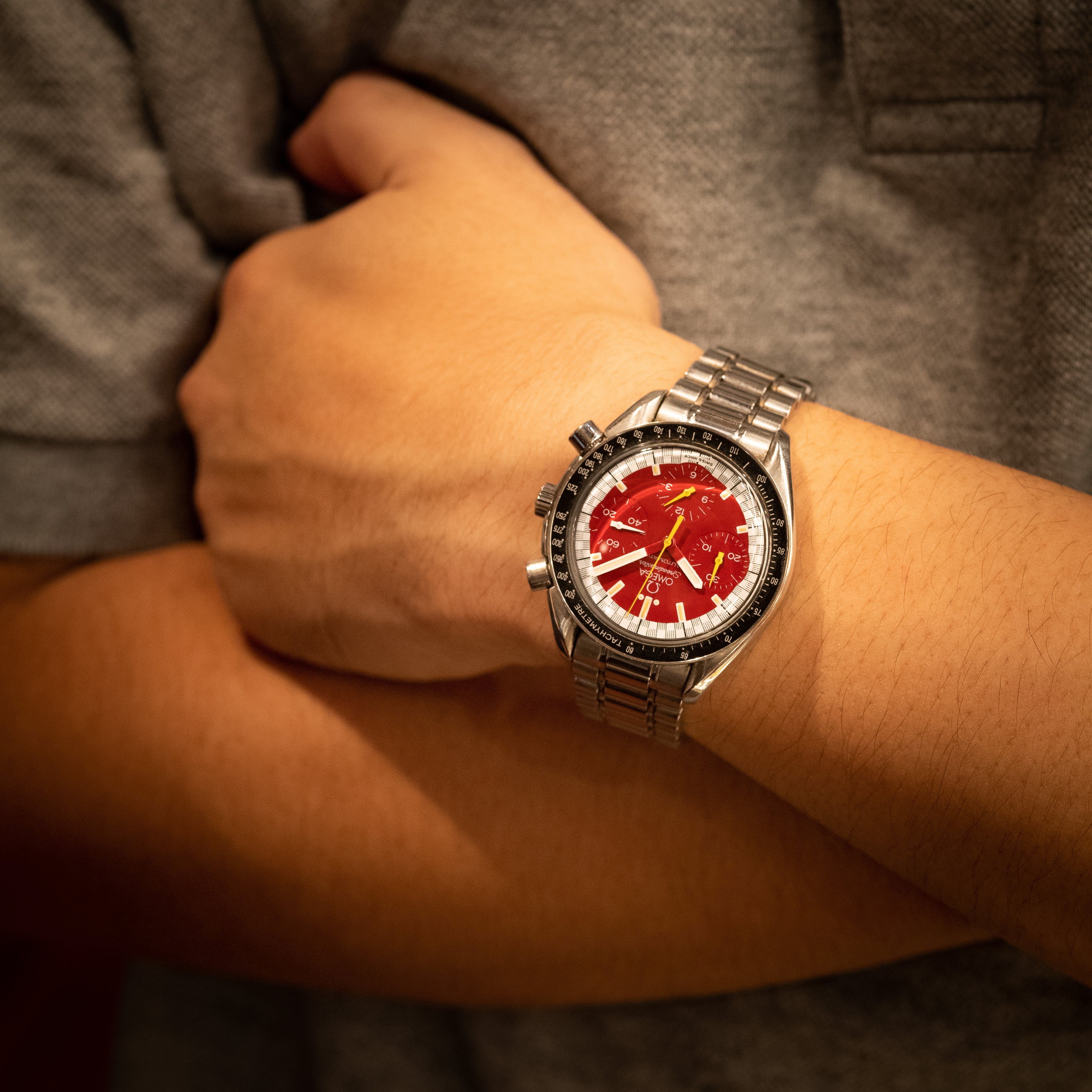 オメガ スピードマスター シューマッハ レッドダイヤル 1996年~97年製