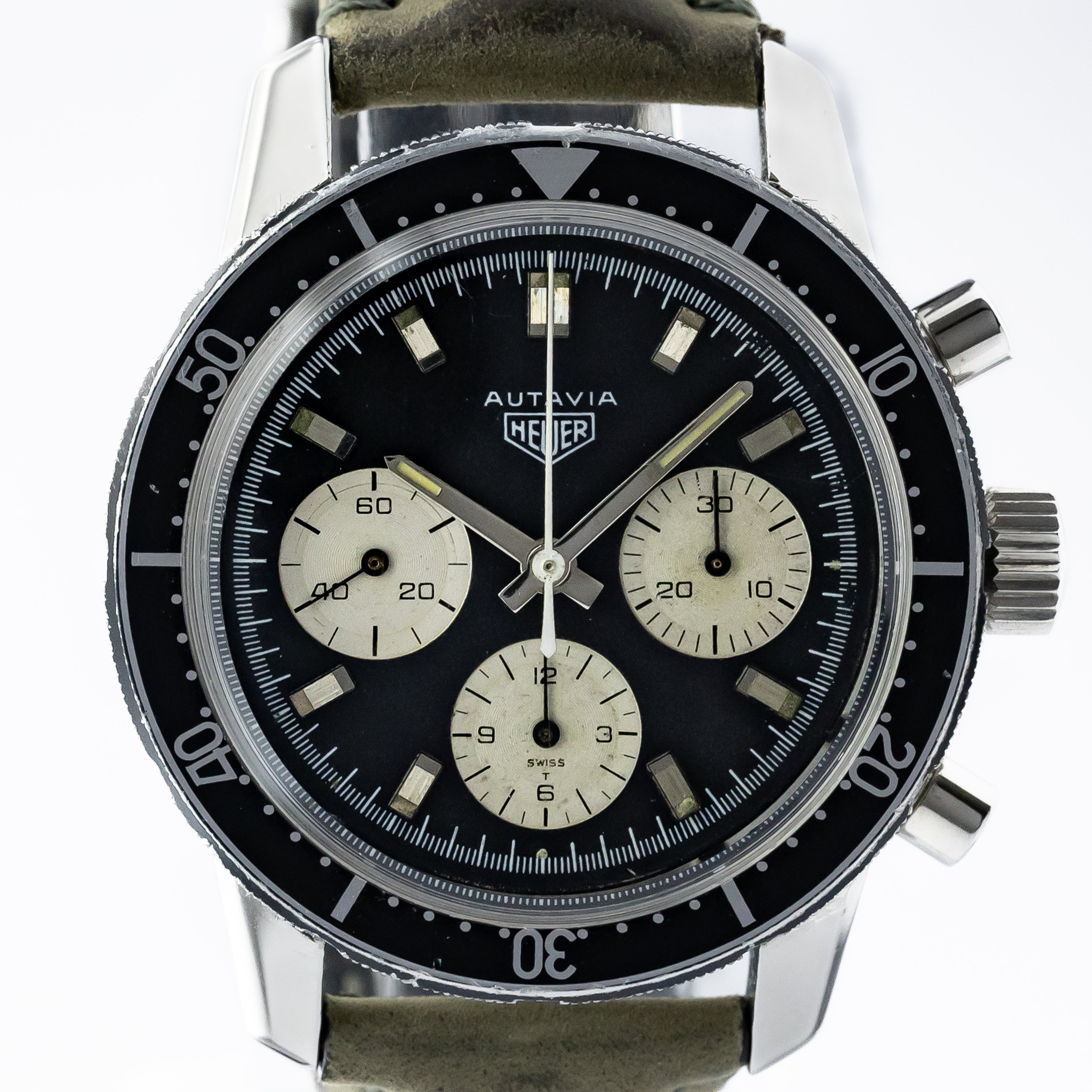 ホイヤー オータヴィア 3レジスター クロノグラフ 1960年代 バルジュー72