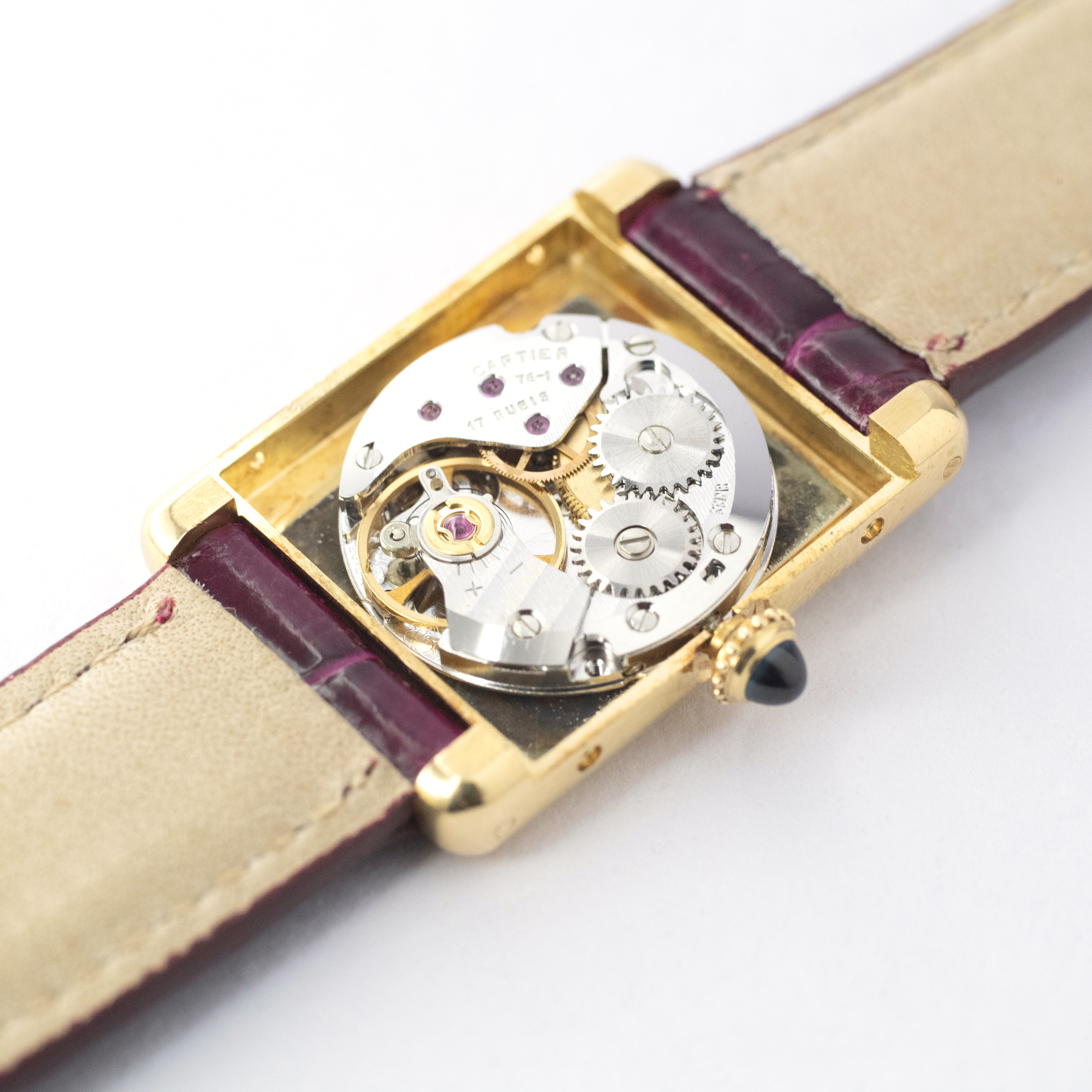 カルティエ タンク18KYG PARIS ホワイトローマン SM 1970年代