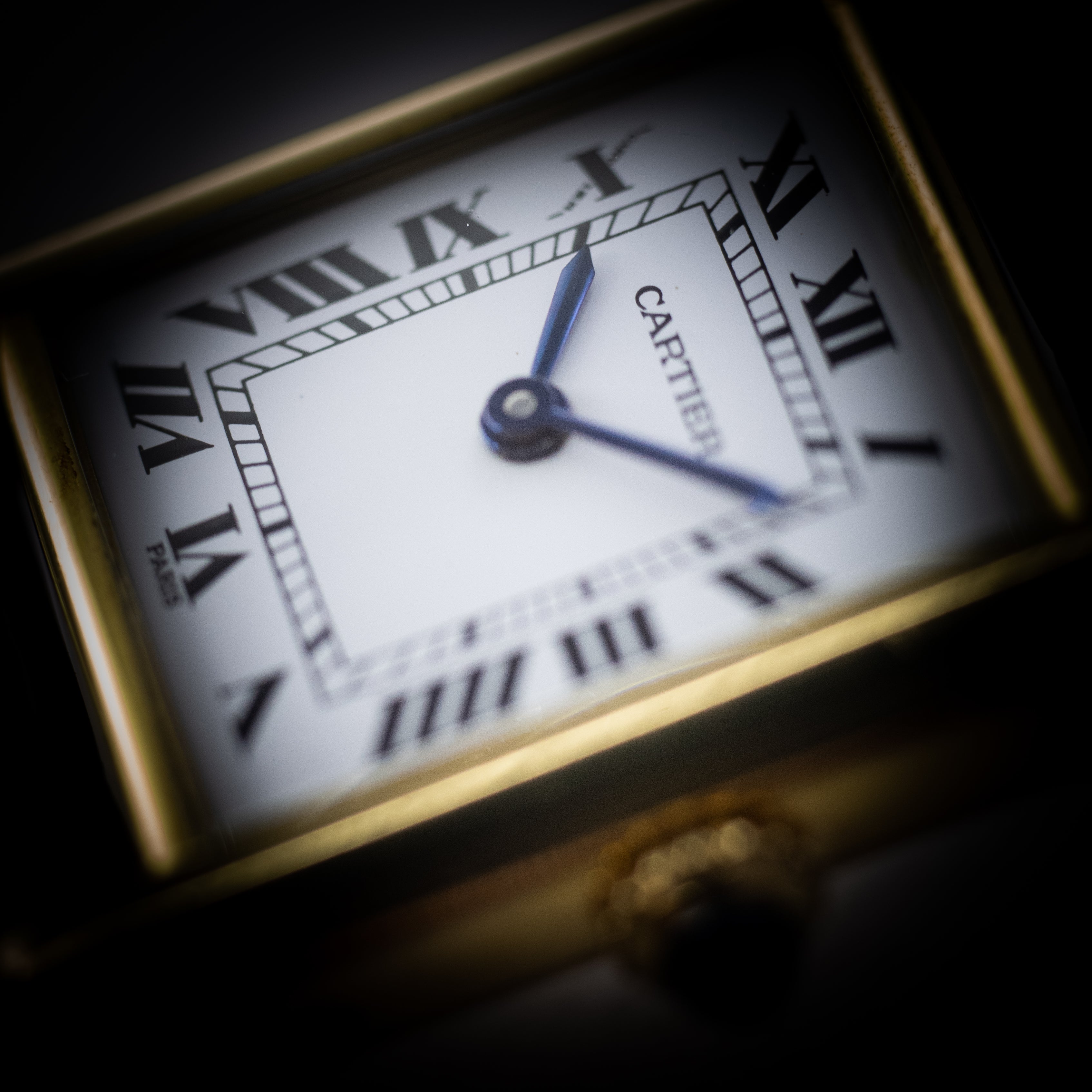 カルティエ タンク18KYG PARIS ホワイトローマン SM 1970年代