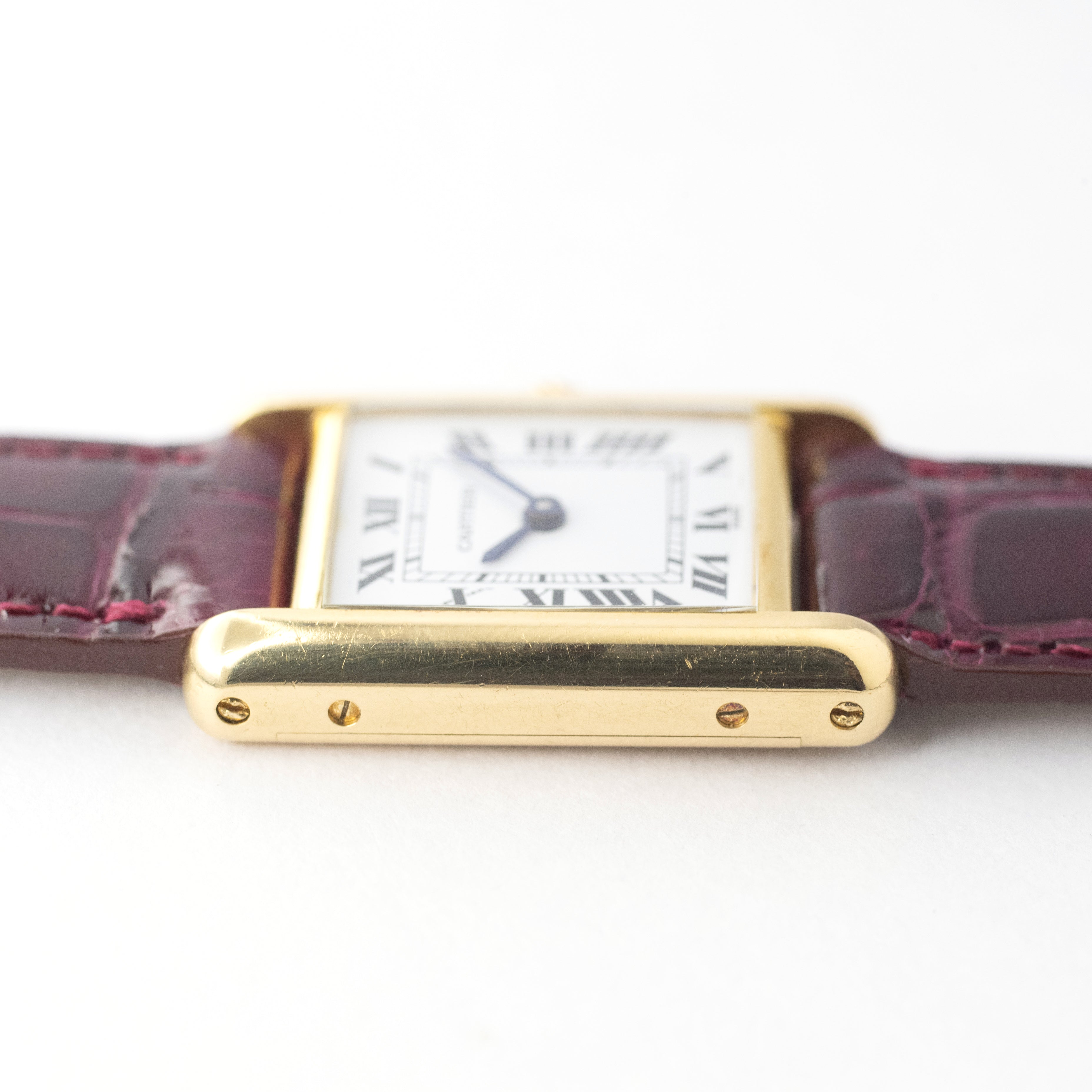 カルティエ タンク18KYG PARIS ホワイトローマン SM 1970年代