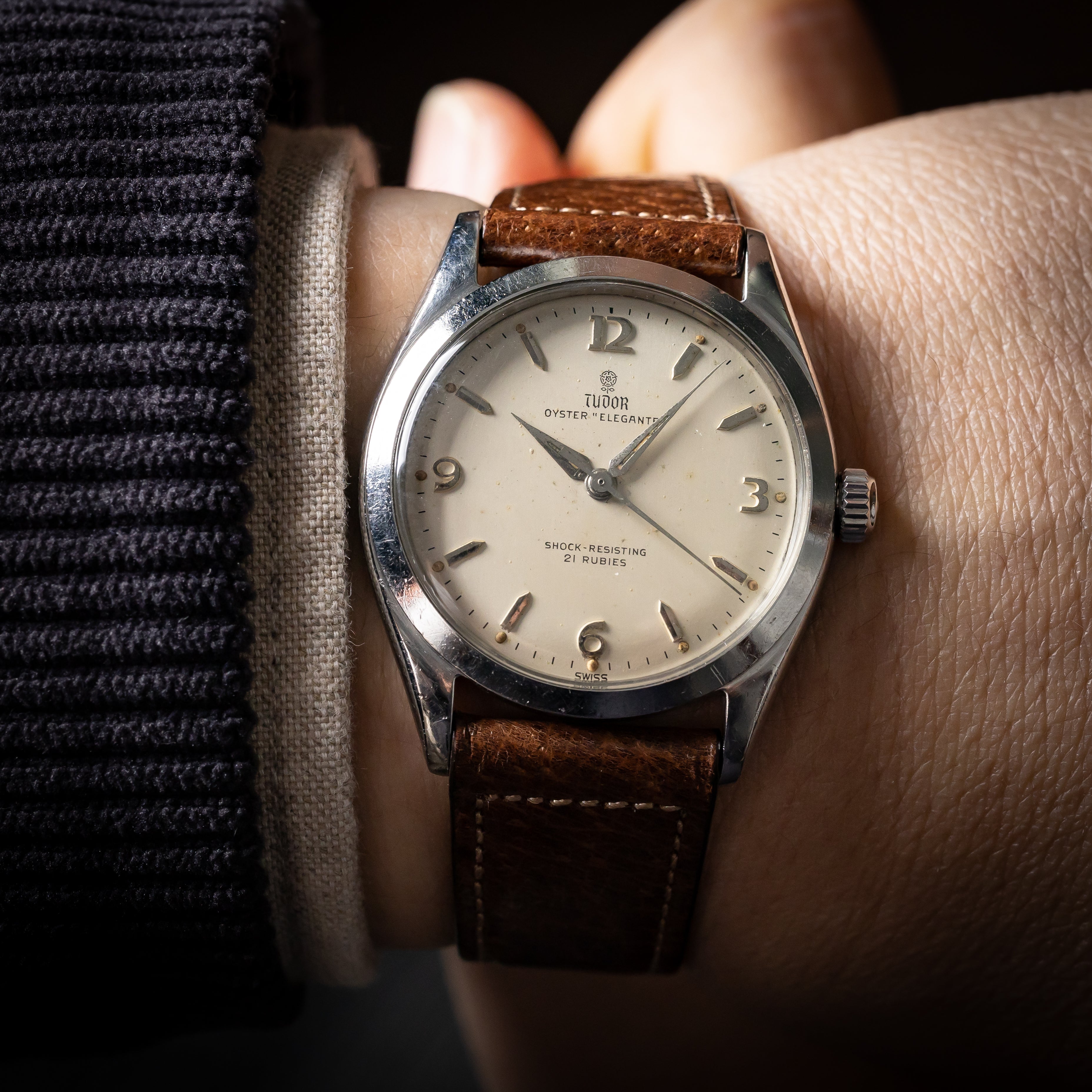 チューダー オイスターエレガンテ小薔薇 1959年製 王冠リューズ