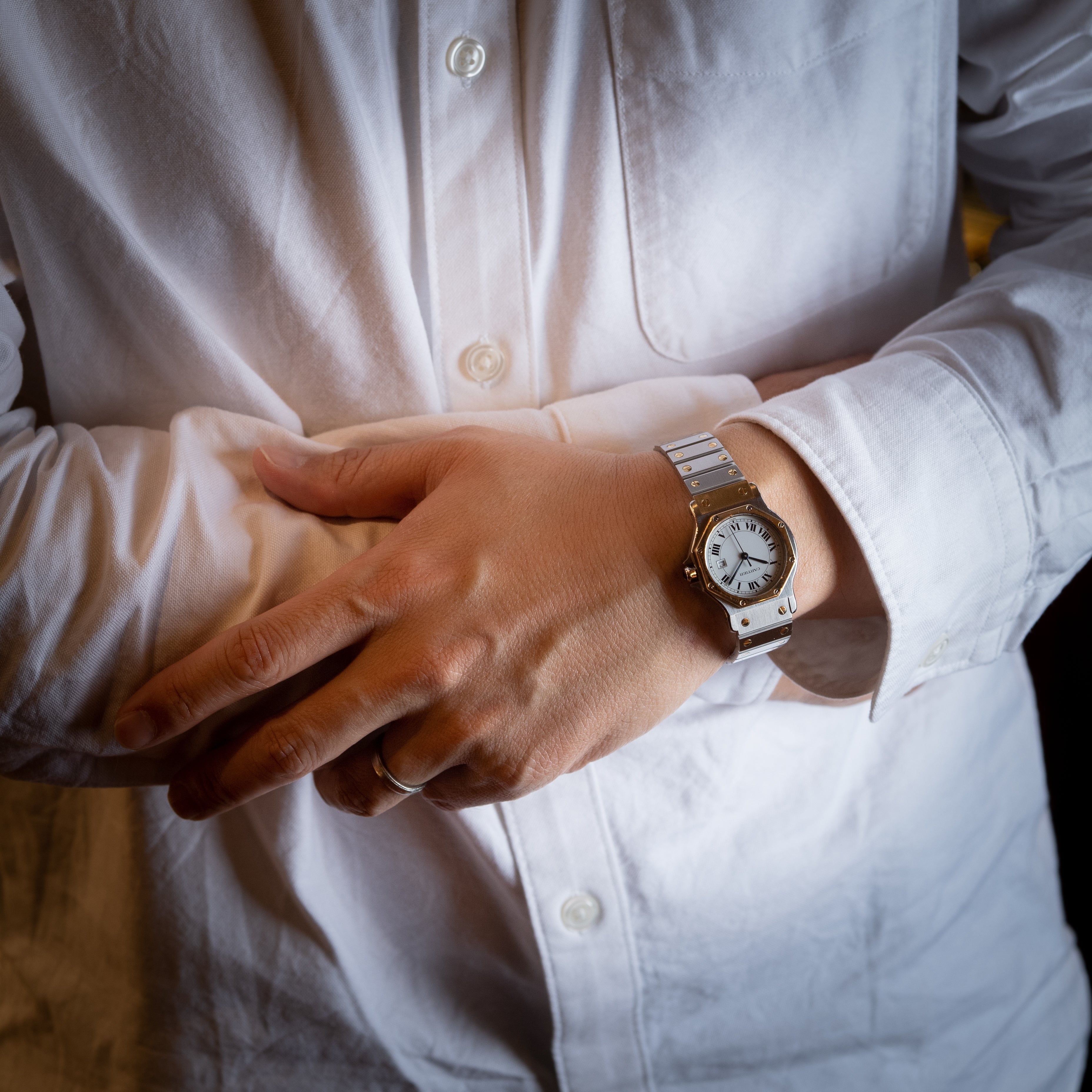 カルティエ サントス オクタゴン コンビ LMサイズ 1980年代