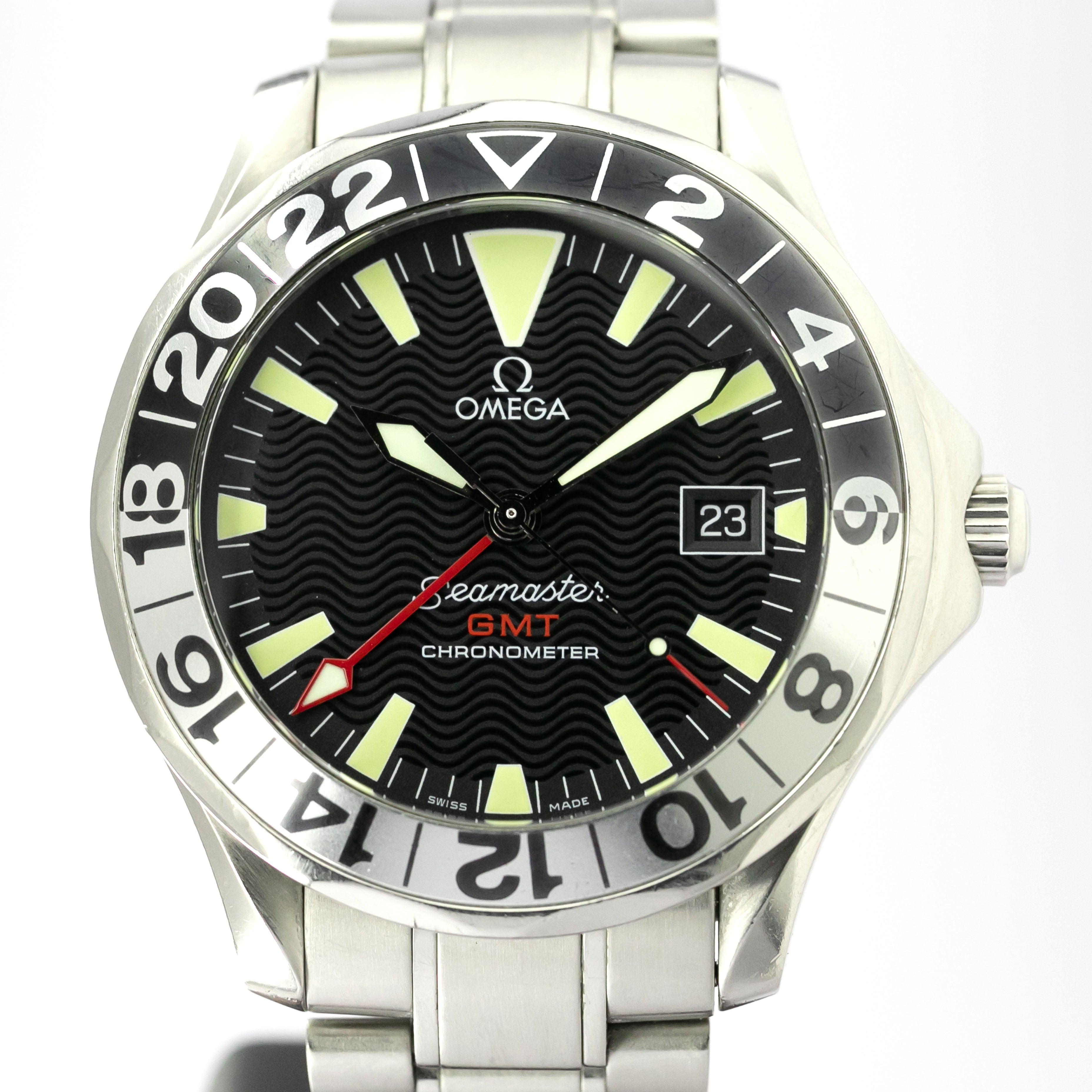 オメガ シーマスターGMT 2000年製/平成12年製 ギャランティー、説明書、タグ付き