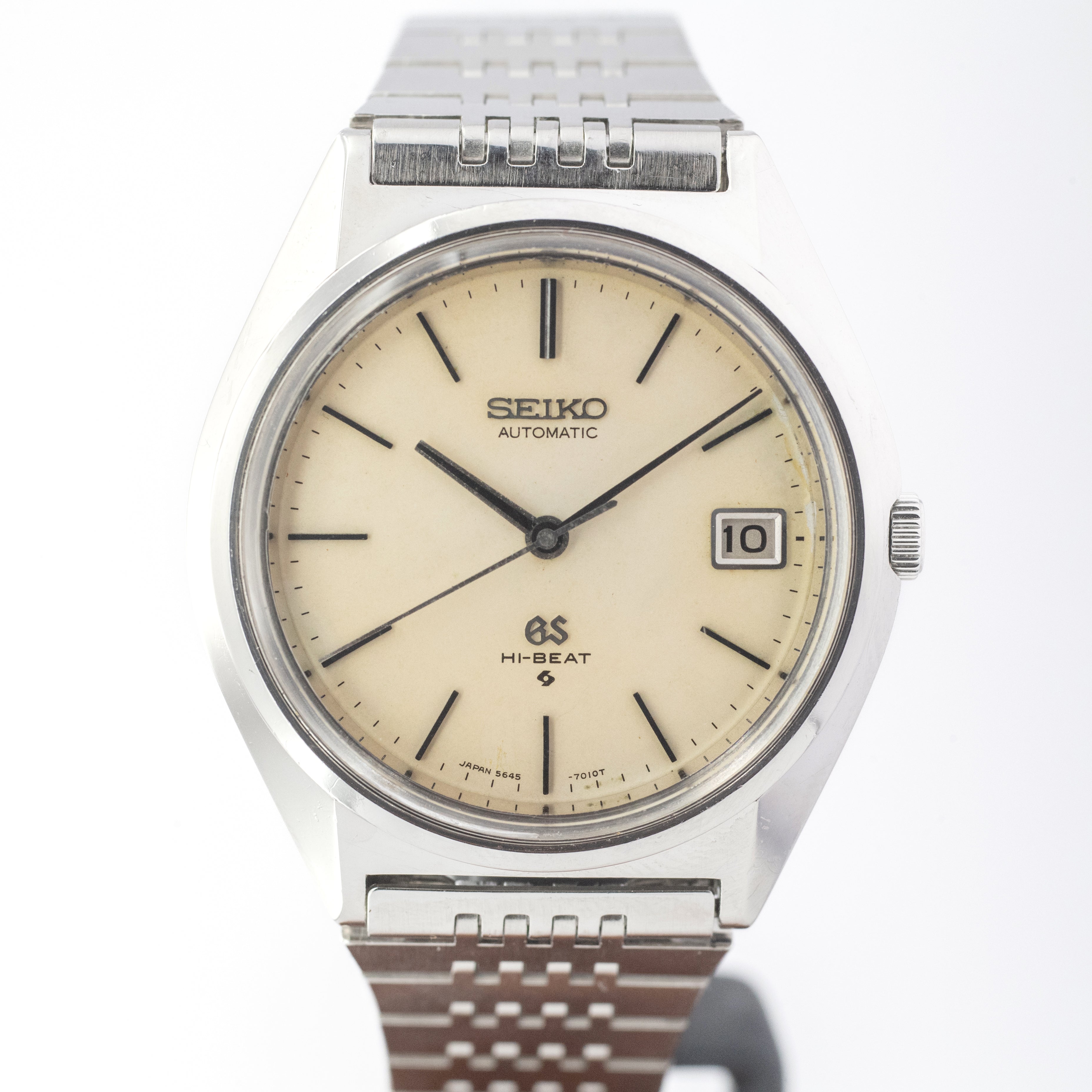 グランドセイコー 1971年製 56GS 純正ステンレスブレス付き Ref.5645-7010