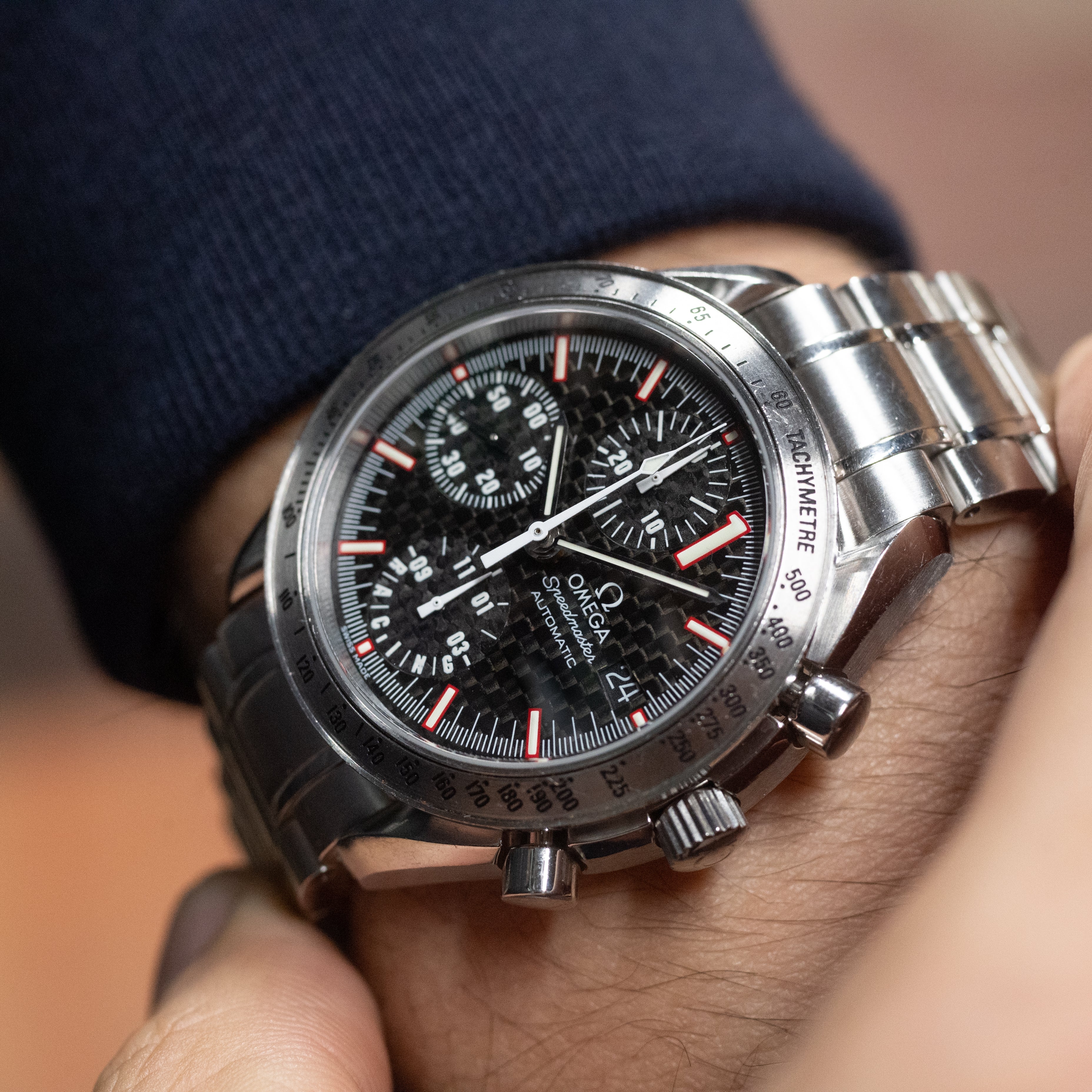 オメガ 2001年 スピードマスター シューマッハ オートマチック 限定モデル