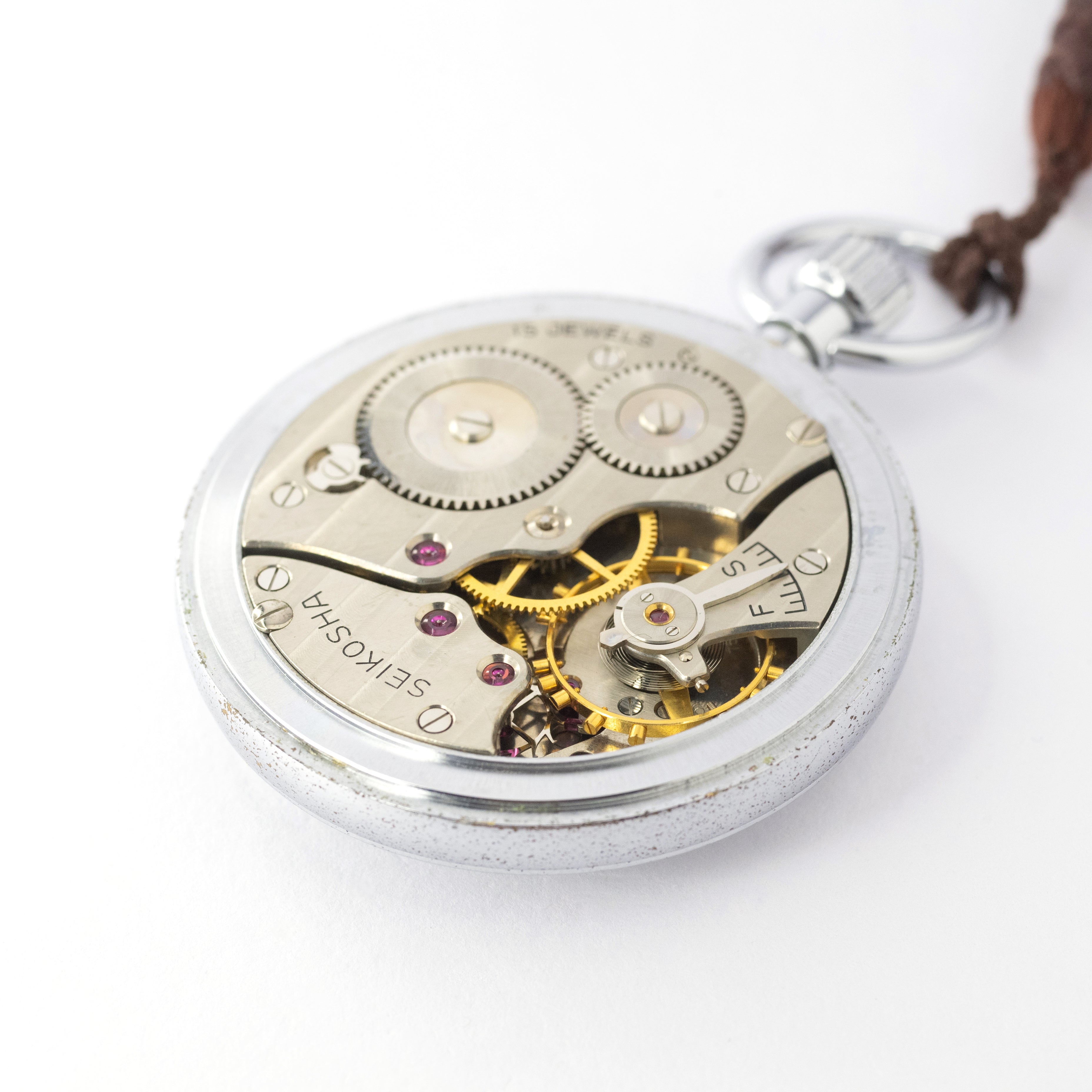 19セイコー 国鉄新幹線 1965年製/昭和40年製 懐中時計 セコンドセッティング