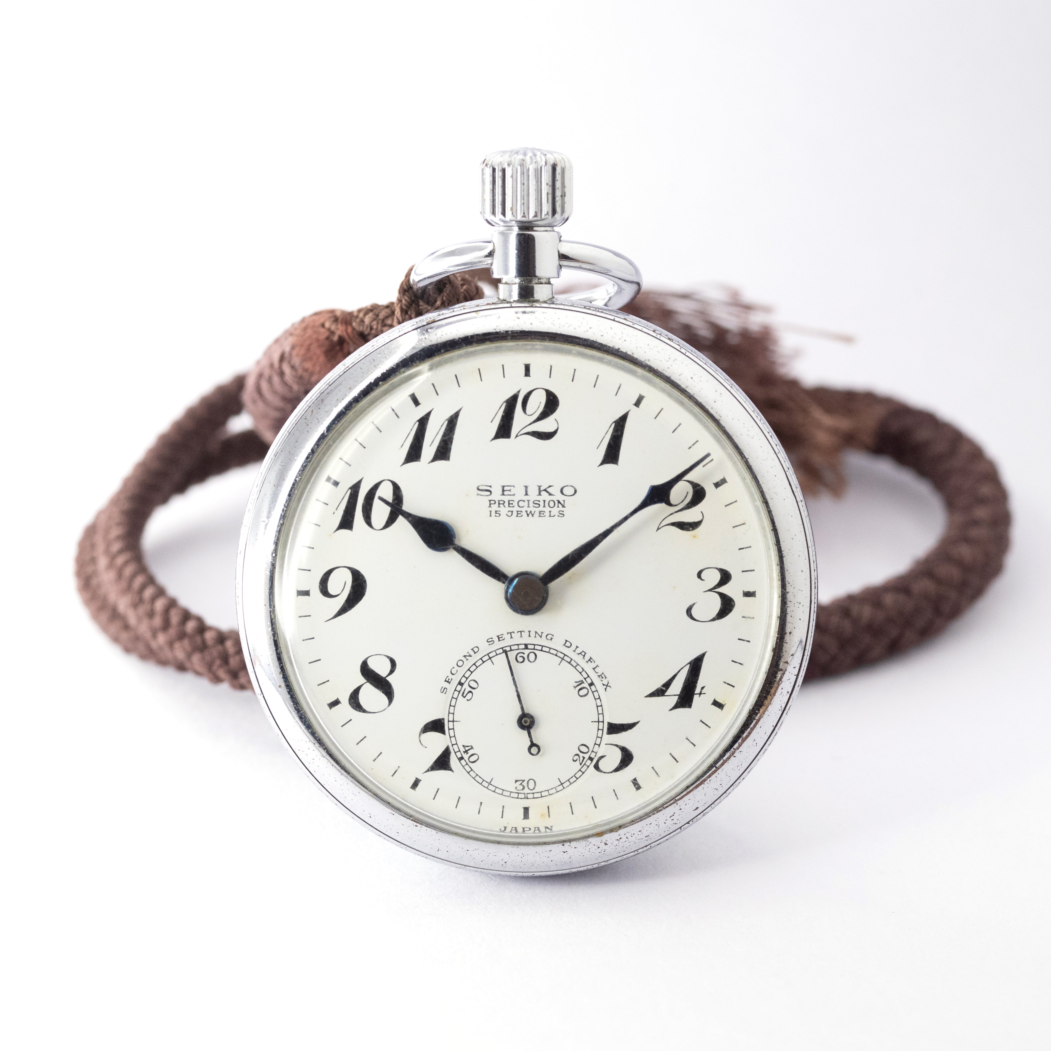 19セイコー 国鉄新幹線 1965年製/昭和40年製 懐中時計 セコンドセッティング