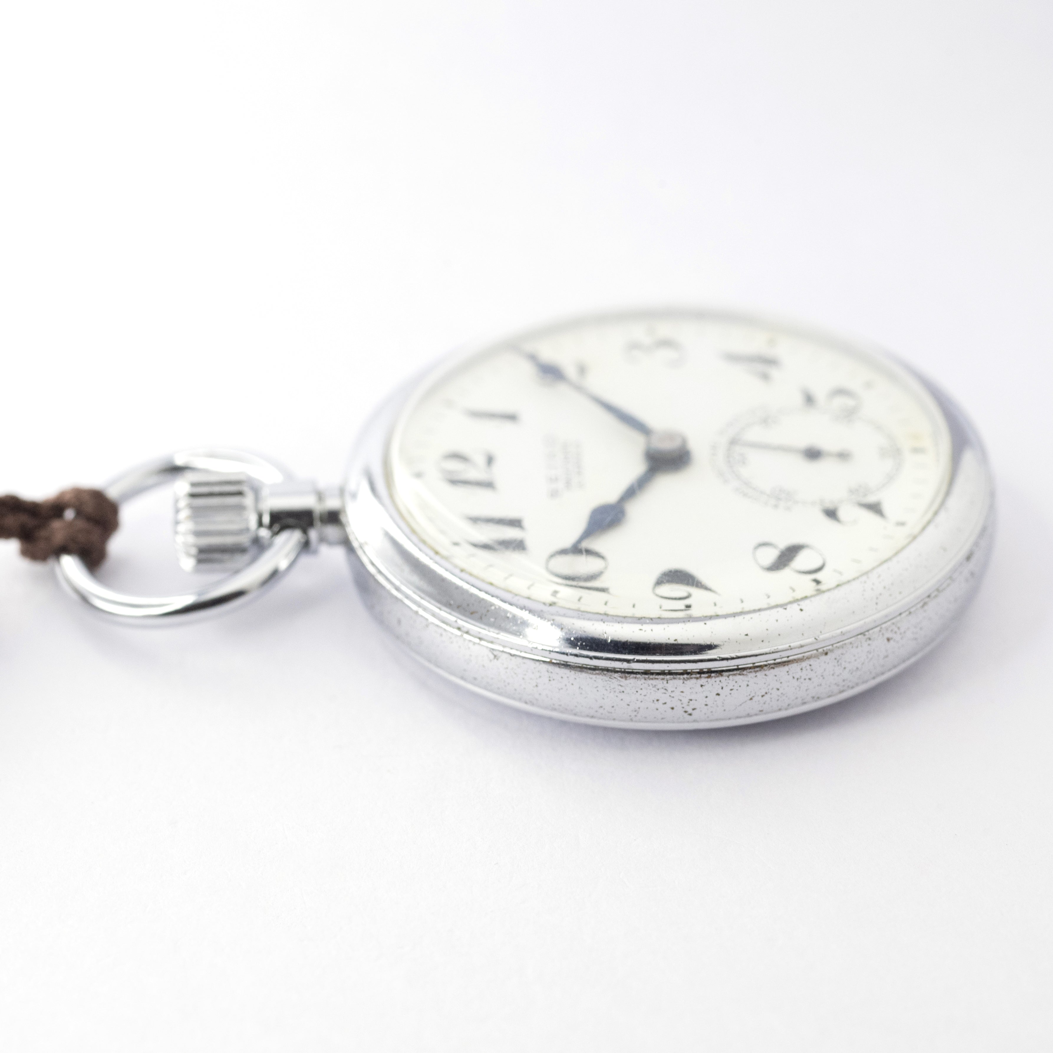 19セイコー 国鉄新幹線 1965年製/昭和40年製 懐中時計 セコンドセッティング