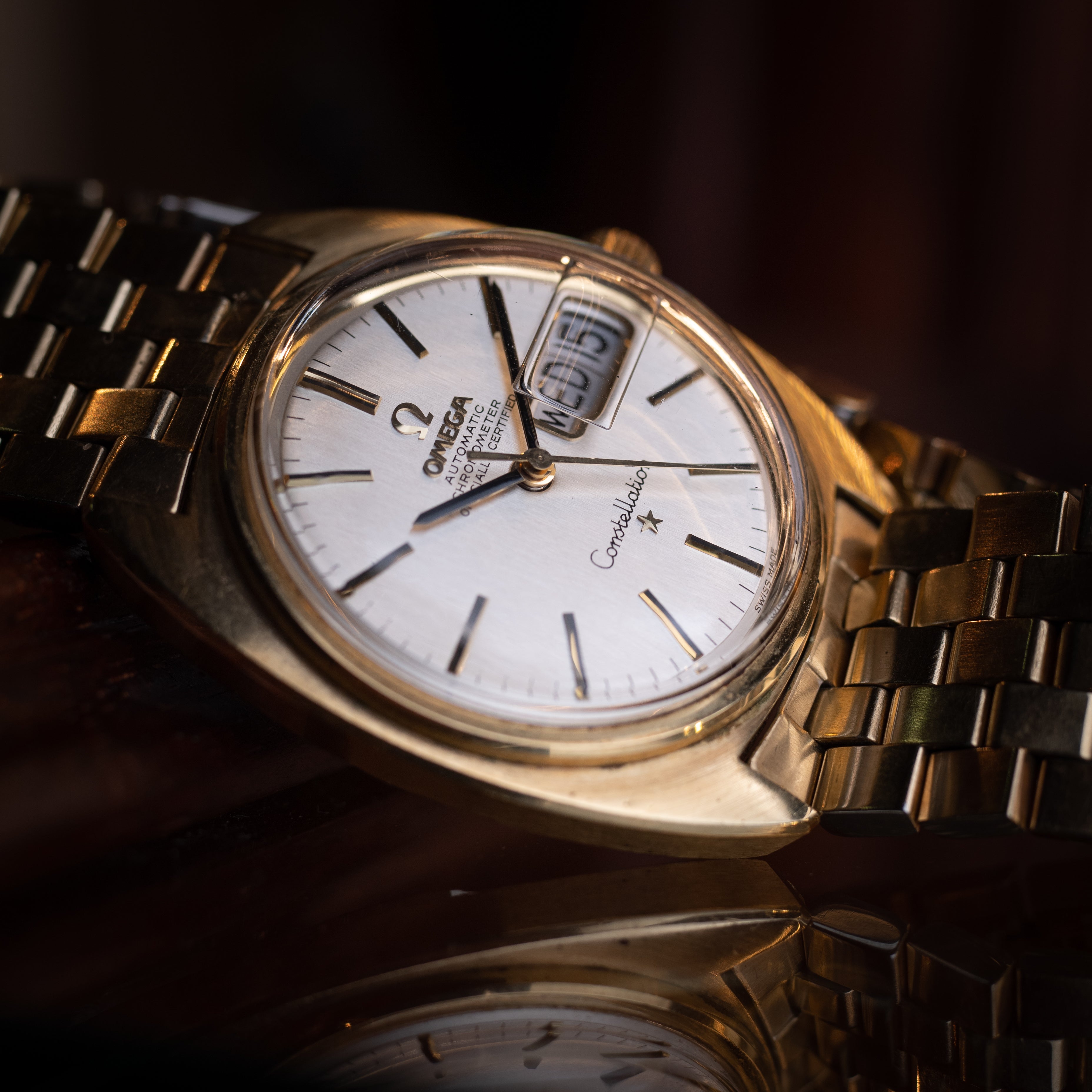 オメガ 1969年製 コンステレーション ジェンタモデル 金張り 純正ブレス
