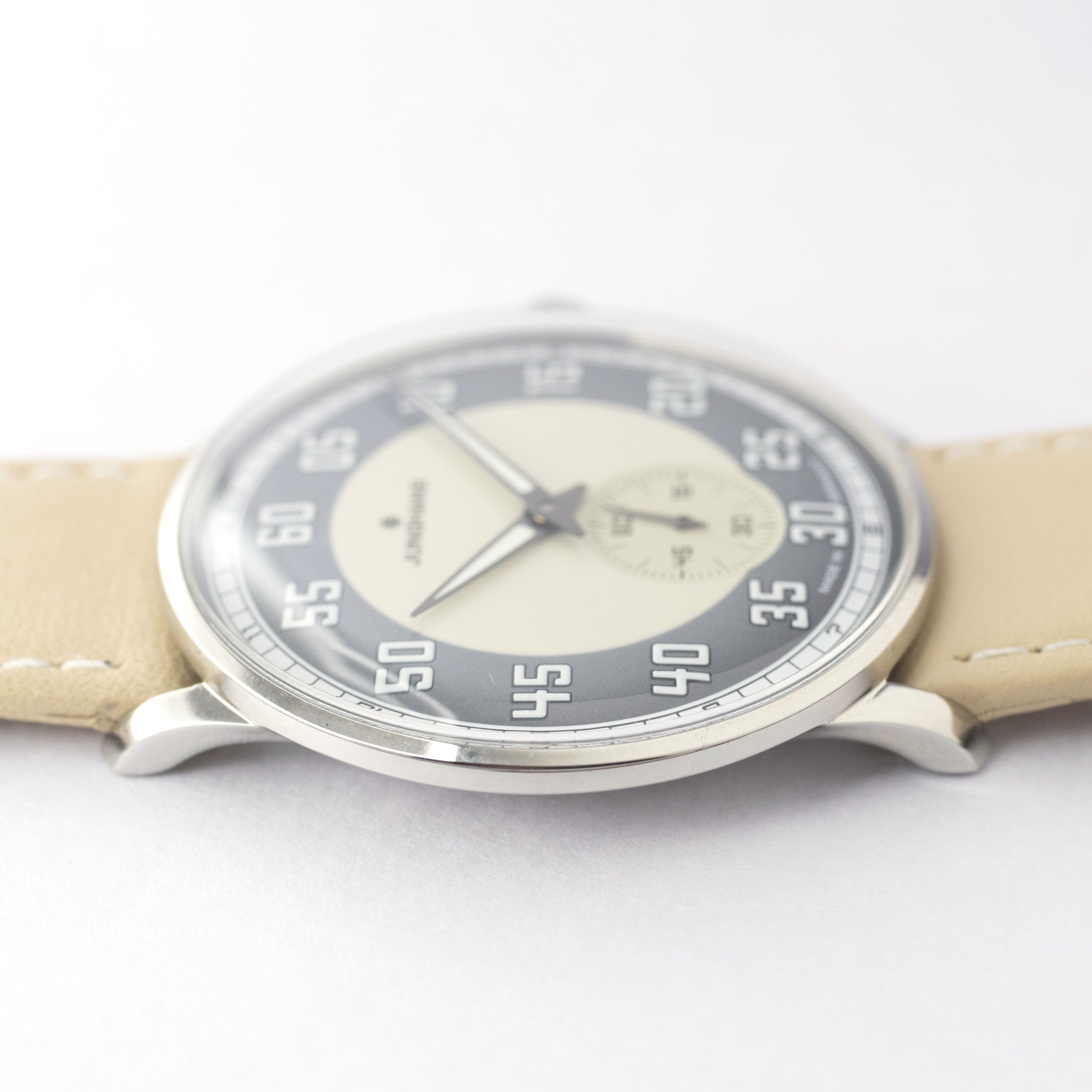 ユンハンス マイスタードライバー ハンドワインド ツートンダイヤル 2000年代 裏スケルトン