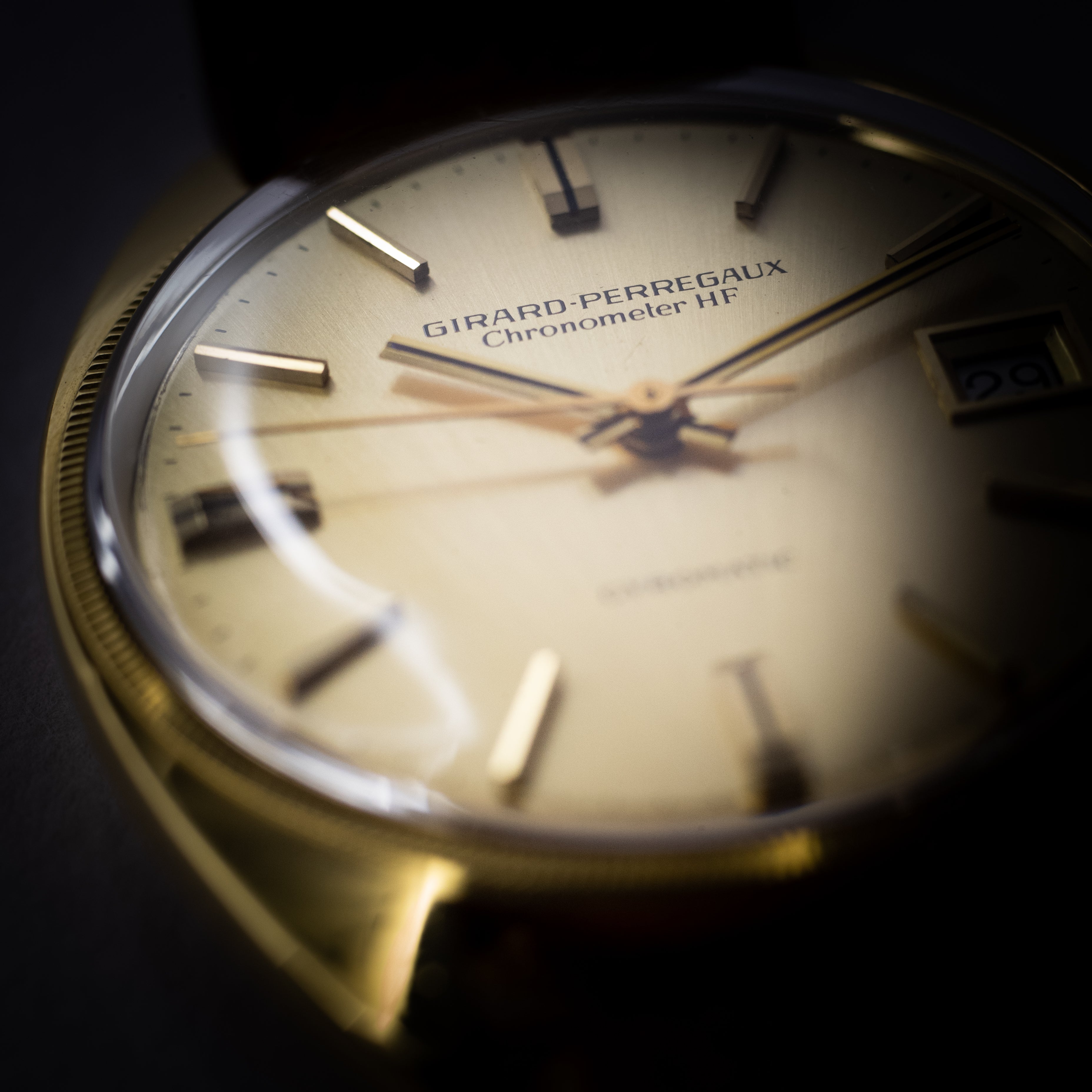 ジラールペルゴ クロノメーターHF 18KYG Cal.32A 10振動36000 1967~69年製