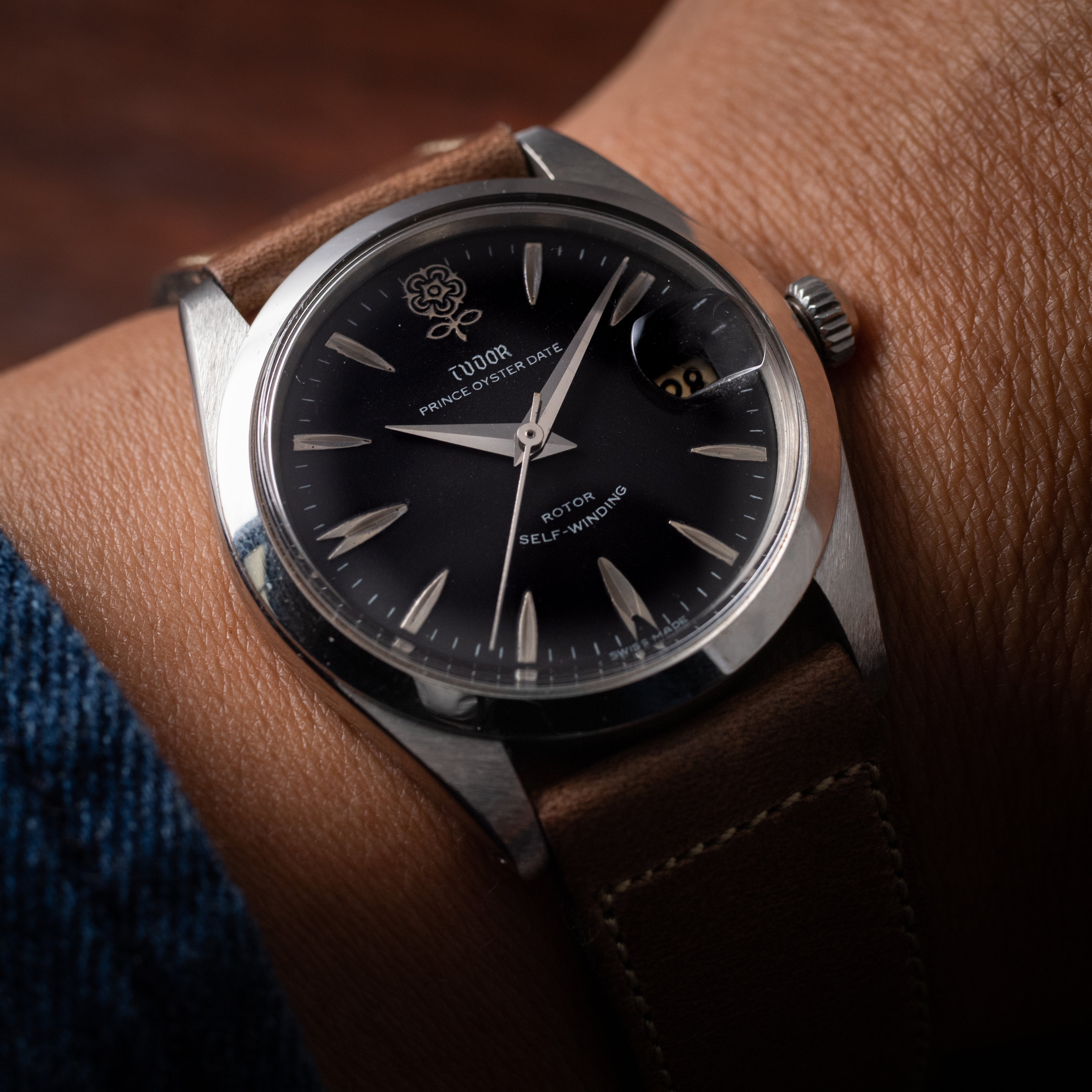 チューダー デカバラ 1968年製 オイスタープリンスデイト ブラックダイヤル