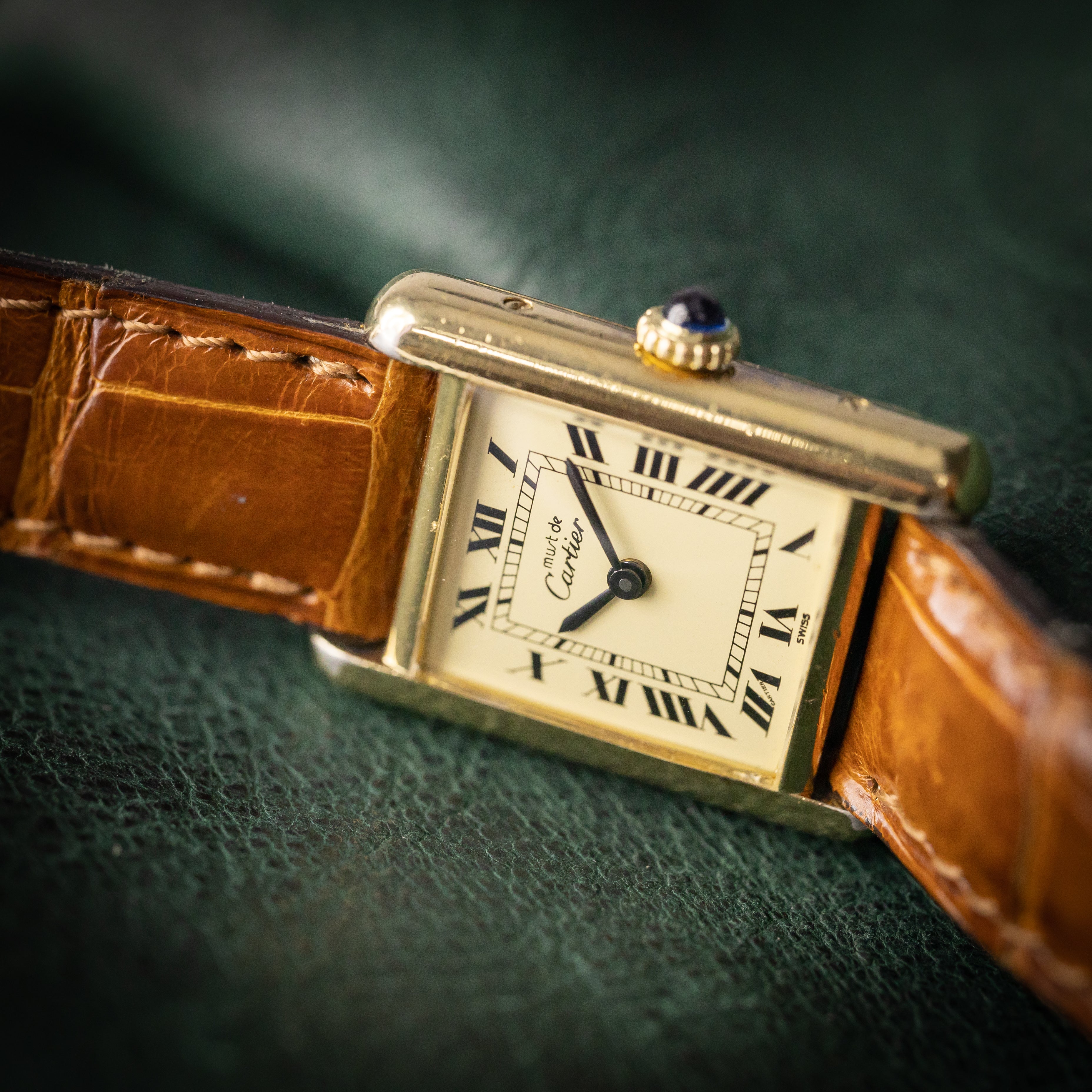 カルティエ マストタンクレディース SMサイズ 1980年代 アイボリーローマン