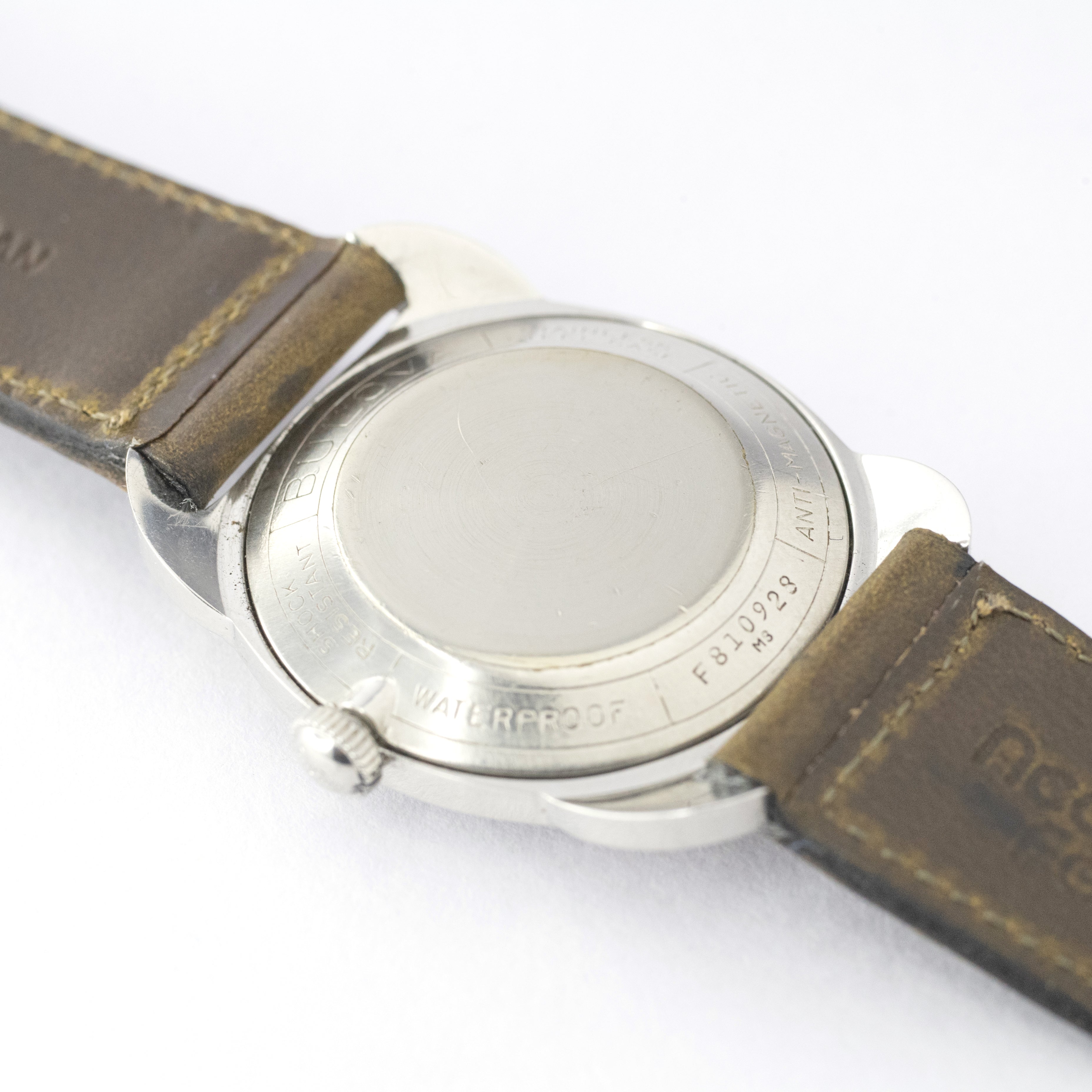 ブローバ ユニークラグ ブラックダイヤル 1968年製 オリジナル風防