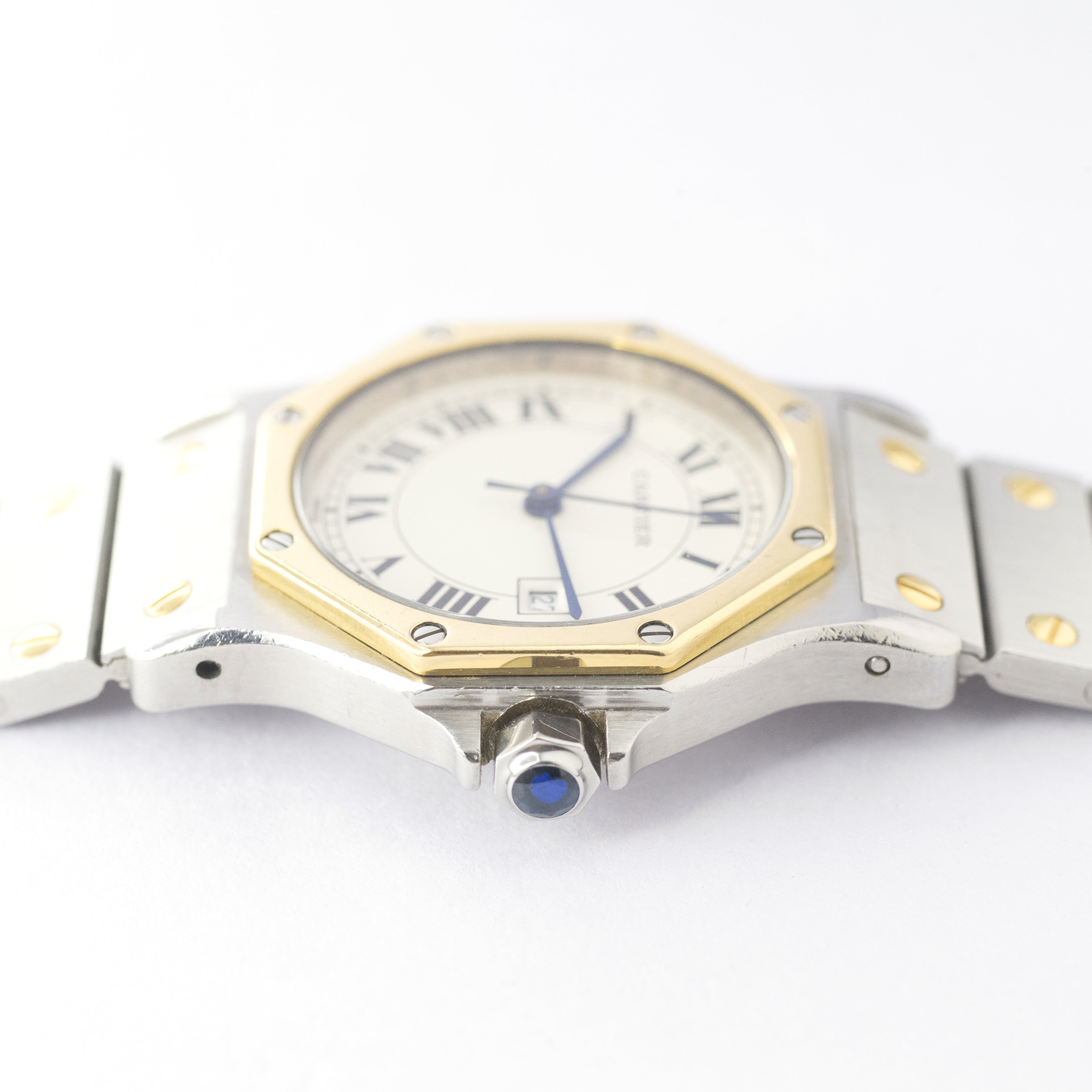 カルティエ サントス オクタゴン コンビ LM 1980年代 オートマチック