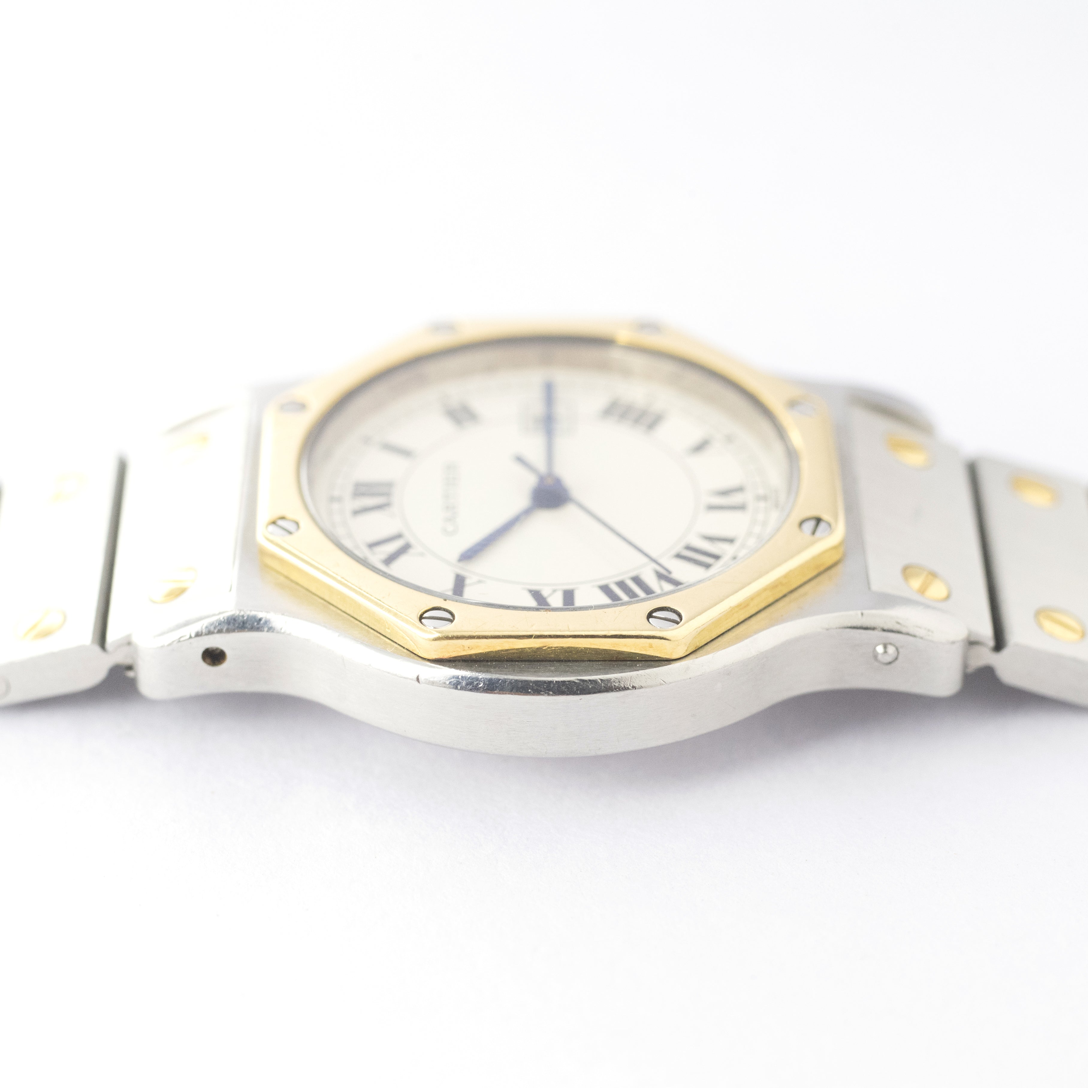 カルティエ サントス オクタゴン コンビ LM 1980年代 オートマチック