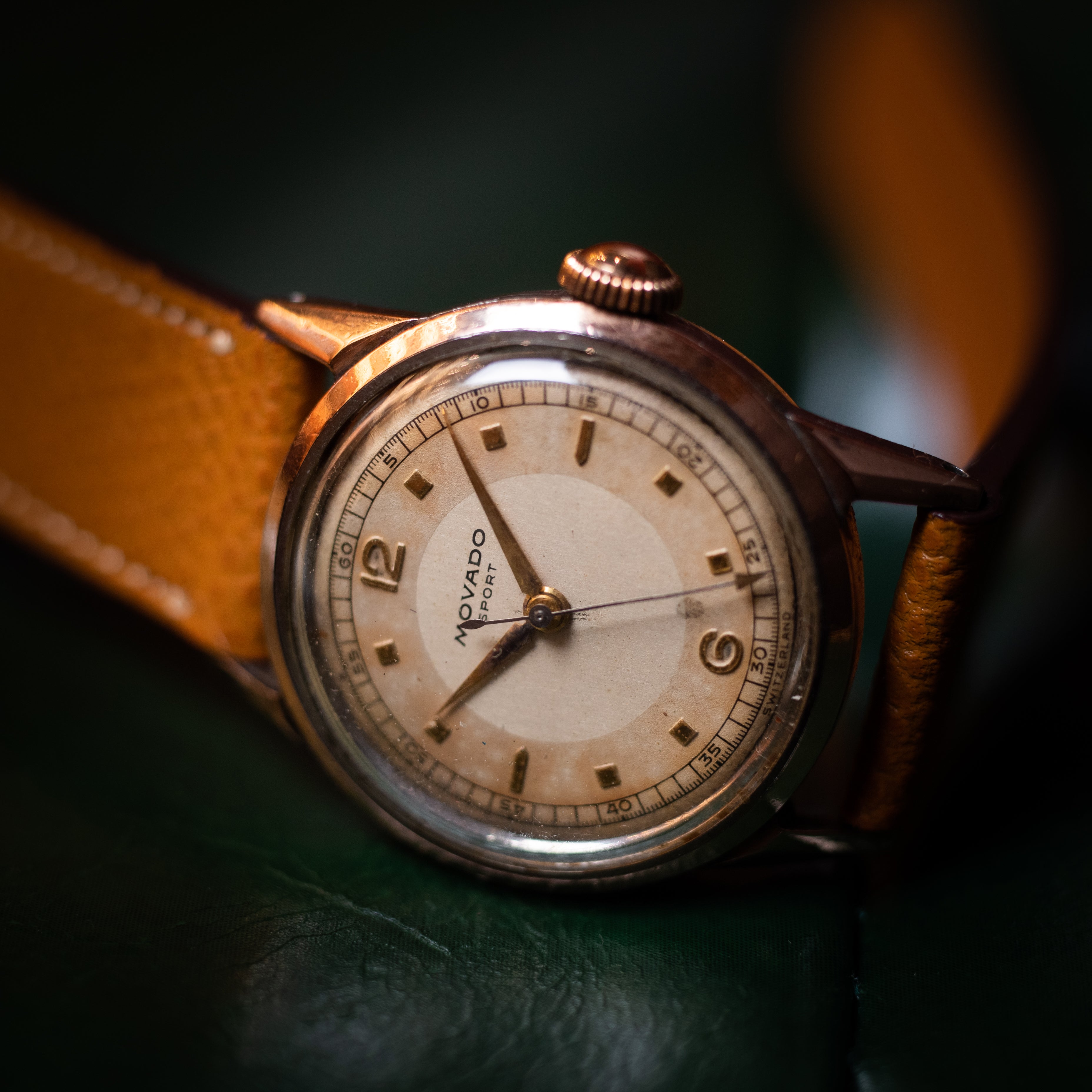 モバード PGケース ラウンド 手巻き 1940年代 ユニセックスサイズ