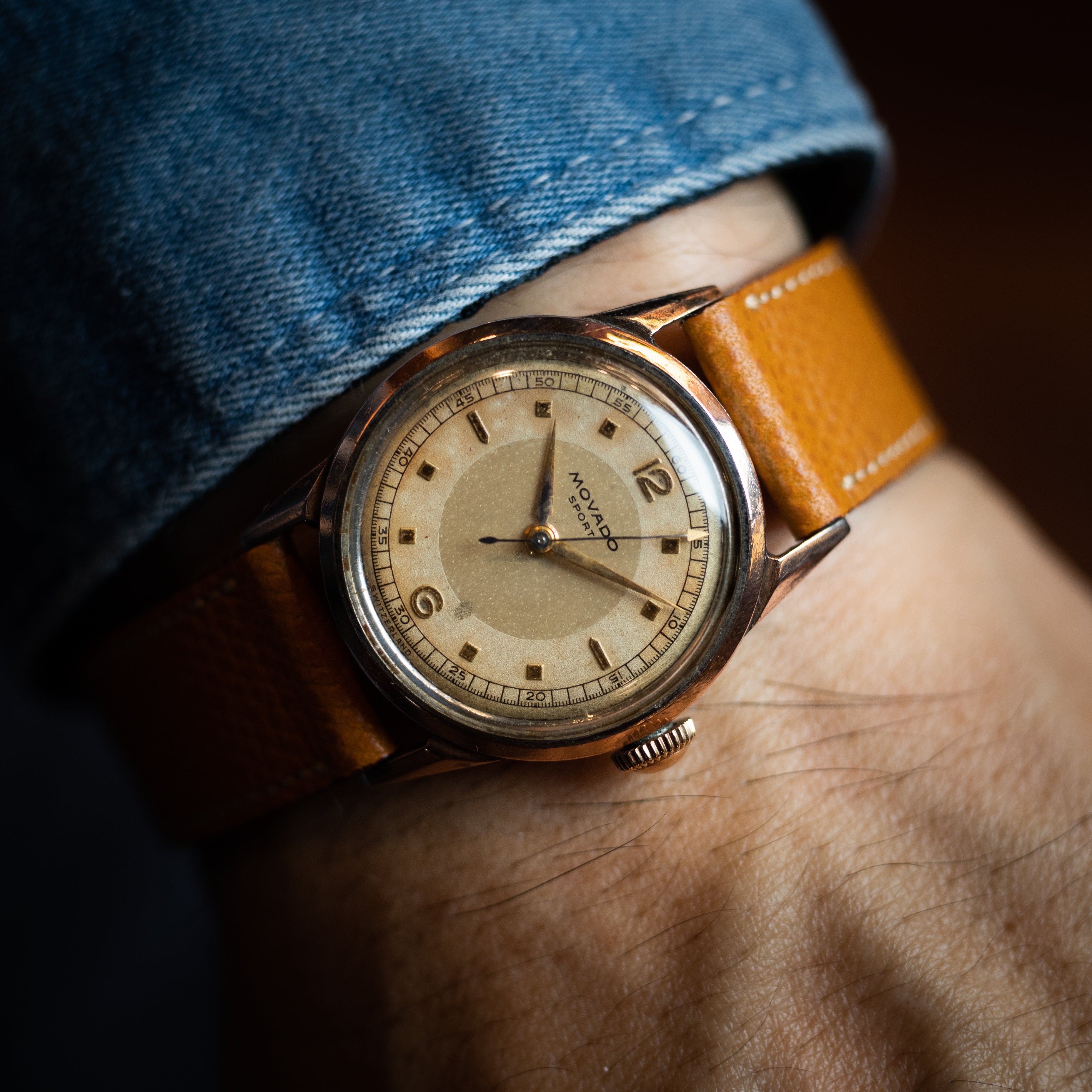 モバード PGケース ラウンド 手巻き 1940年代 ユニセックスサイズ