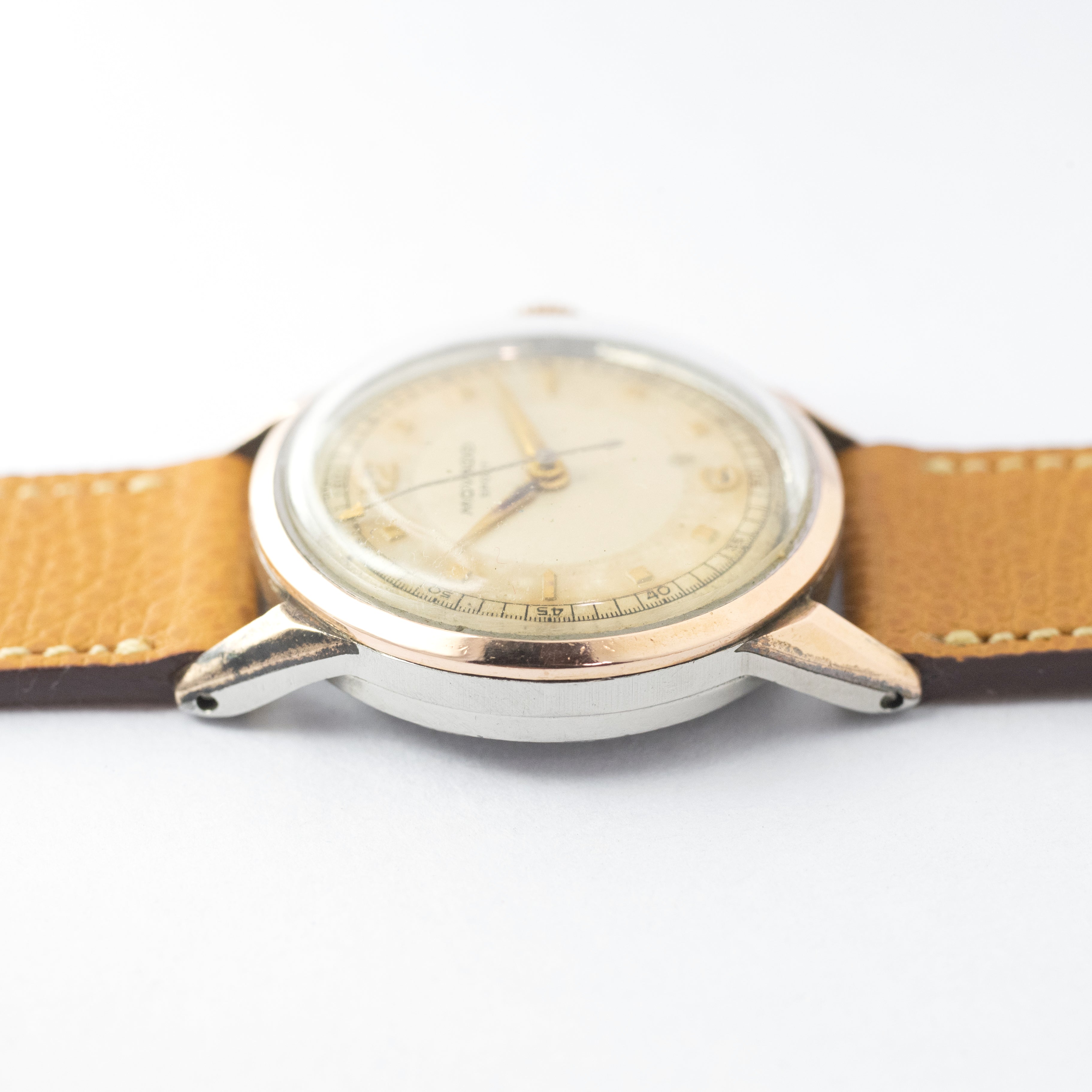 モバード PGケース ラウンド 手巻き 1940年代 ユニセックスサイズ