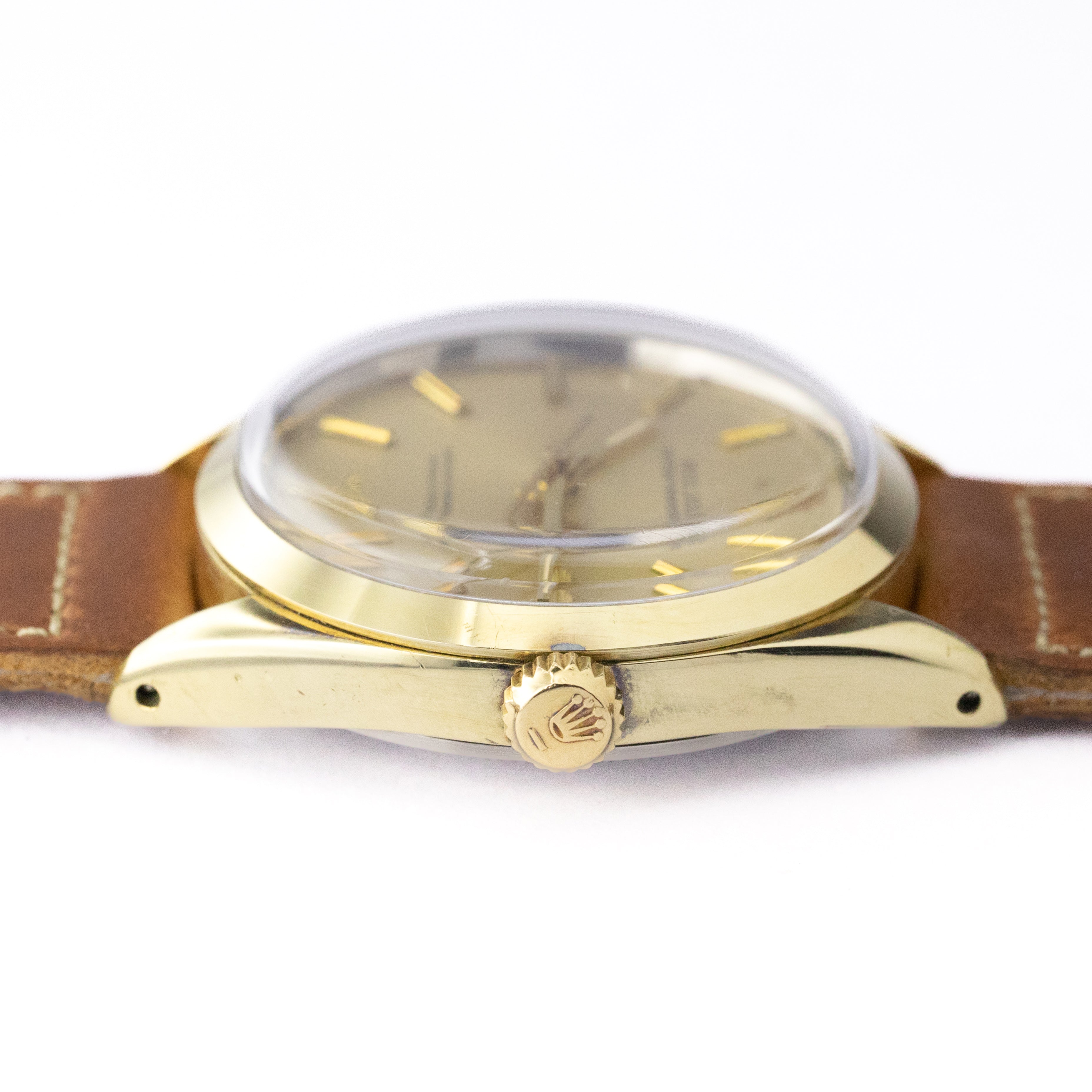 ロレックス オイスターパーペチュアル 希少金張りケース Ref.1024 シャンパンゴールド 1960年代製