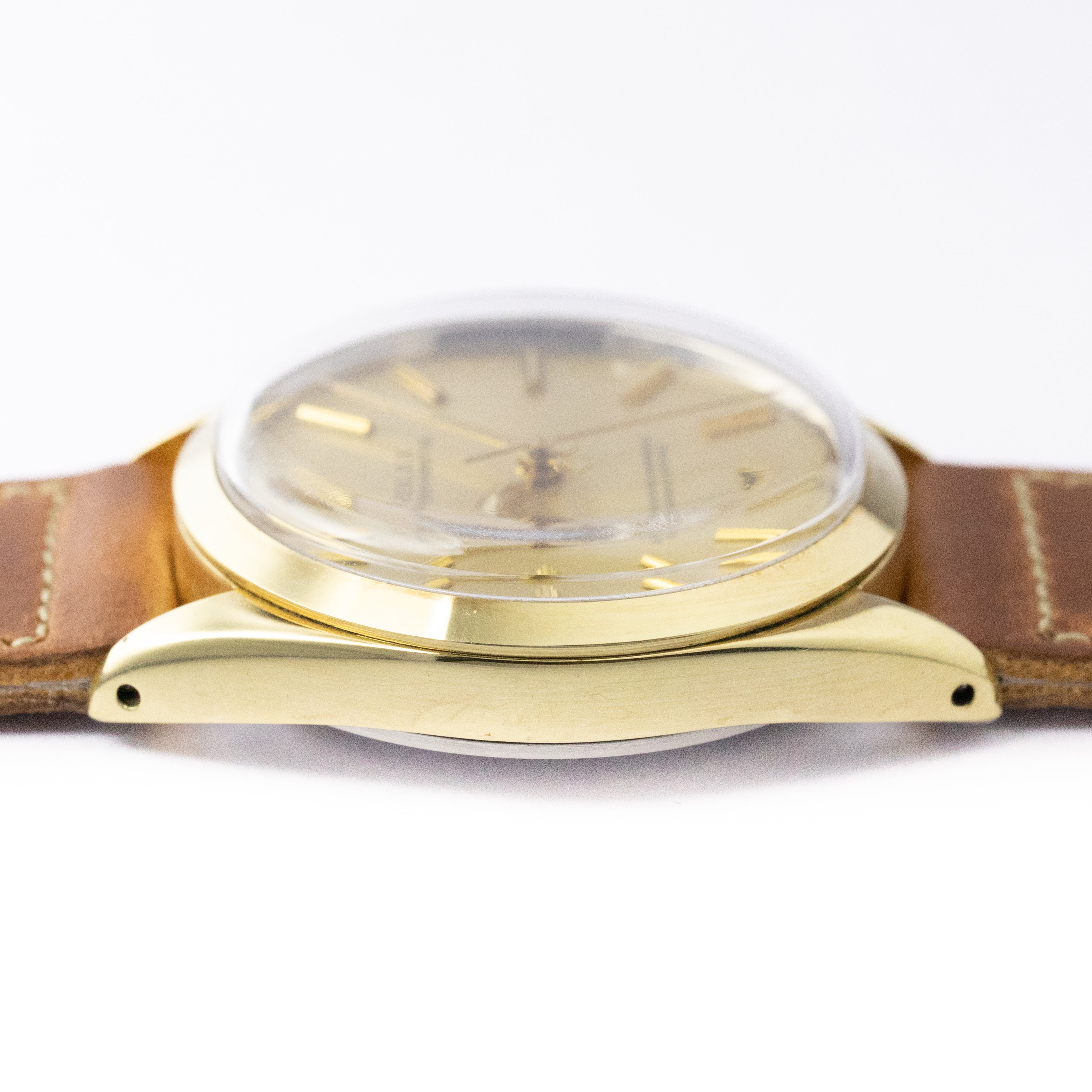ロレックス オイスターパーペチュアル 希少金張りケース Ref.1024 シャンパンゴールド 1960年代製