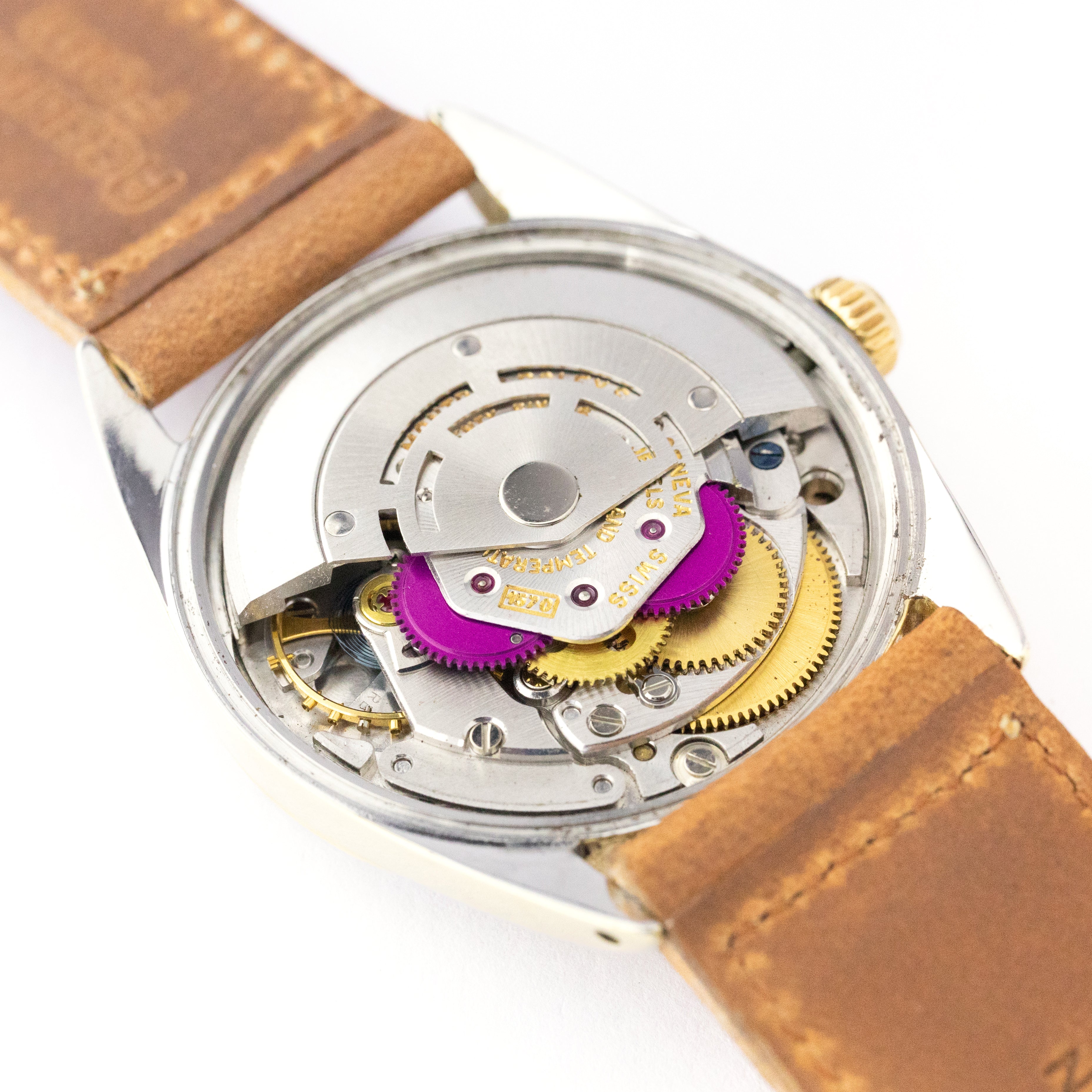 ロレックス オイスターパーペチュアル 希少金張りケース Ref.1024 シャンパンゴールド 1960年代製