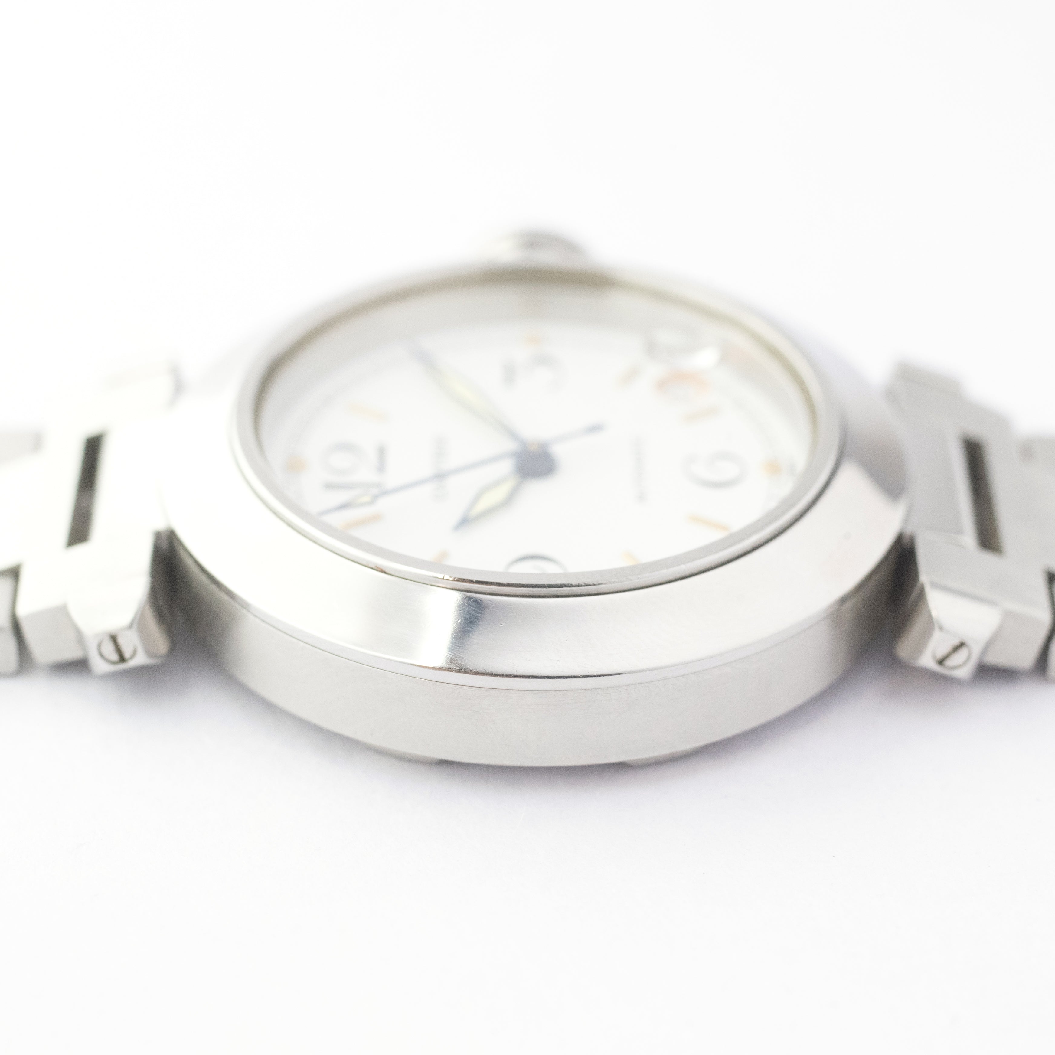 カルティエ パシャC ホワイトダイヤル トリチウム夜光 1990年代製