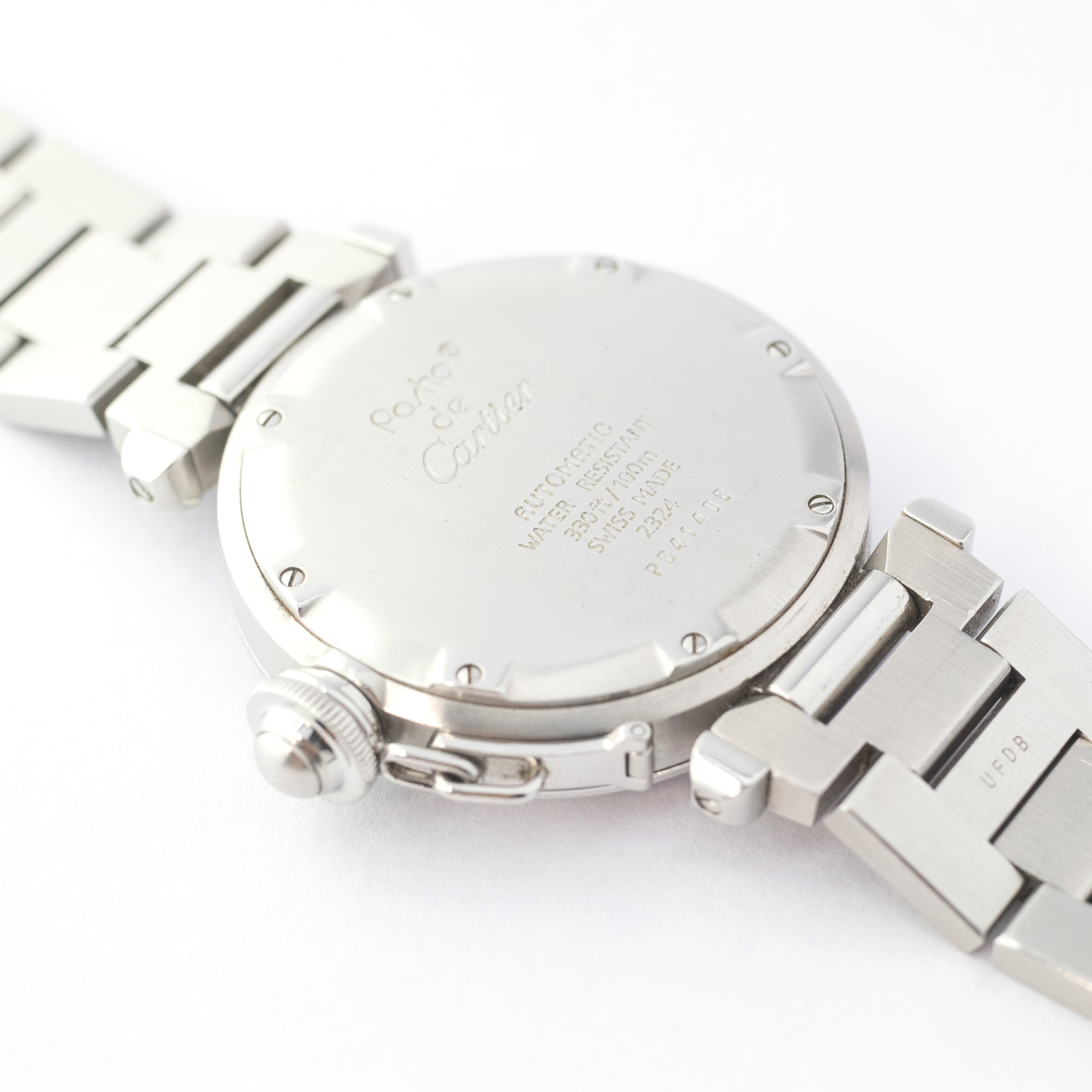 カルティエ パシャC ホワイトダイヤル トリチウム夜光 1990年代製