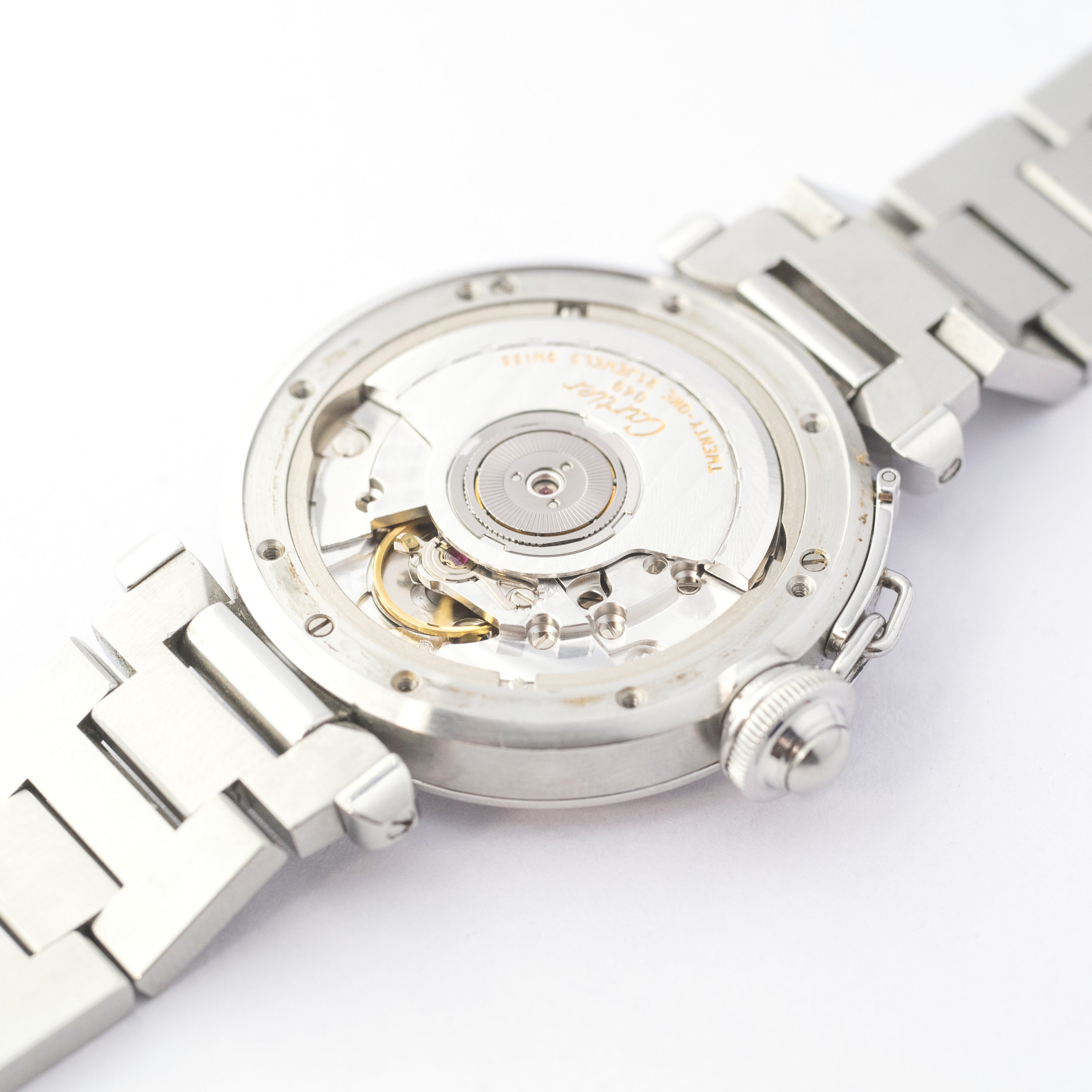 カルティエ パシャC ホワイトダイヤル トリチウム夜光 1990年代製