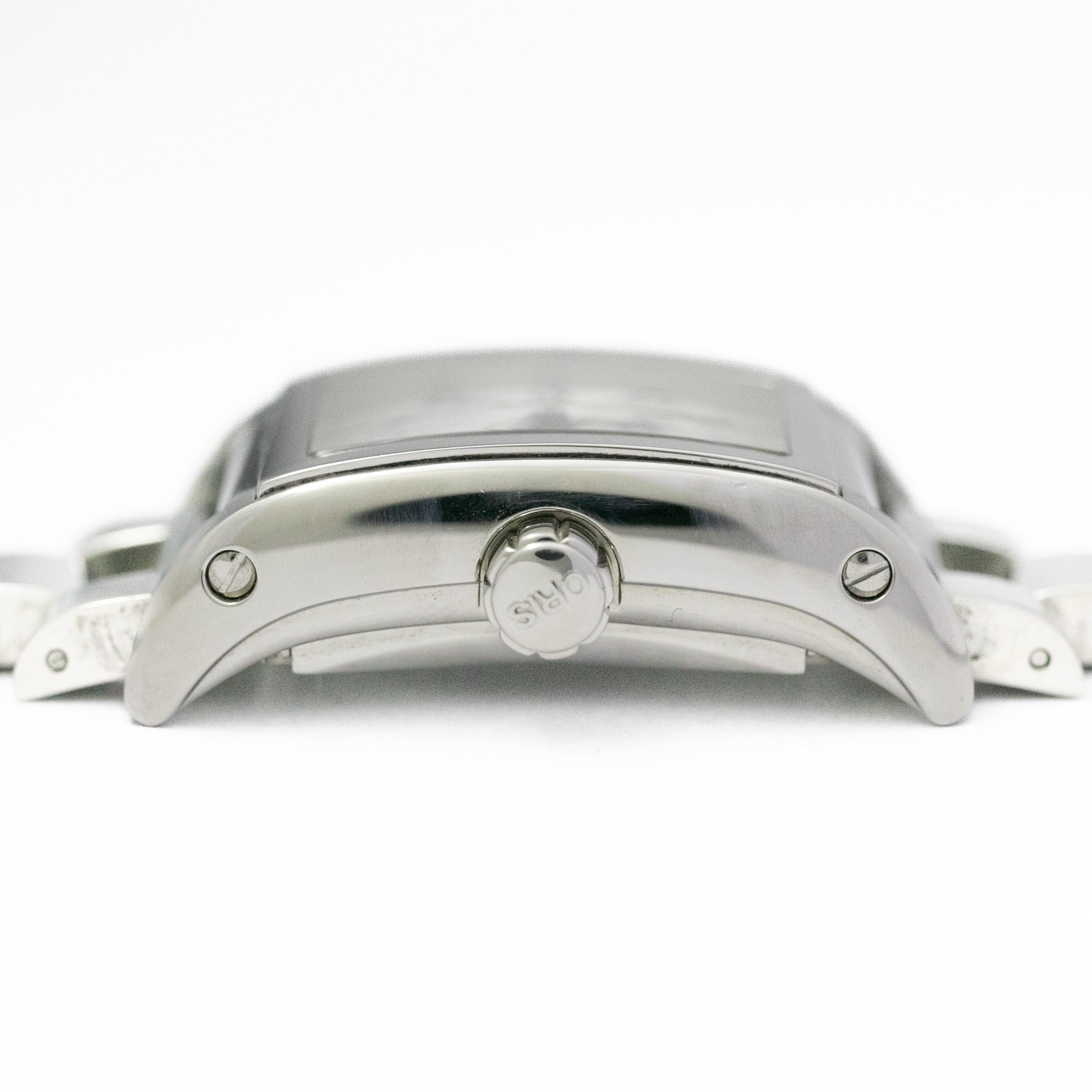 オリス レクタンギュラー ギョーシェダイヤル オート 裏スケルトン 純正ステンレスブレス 2000年代