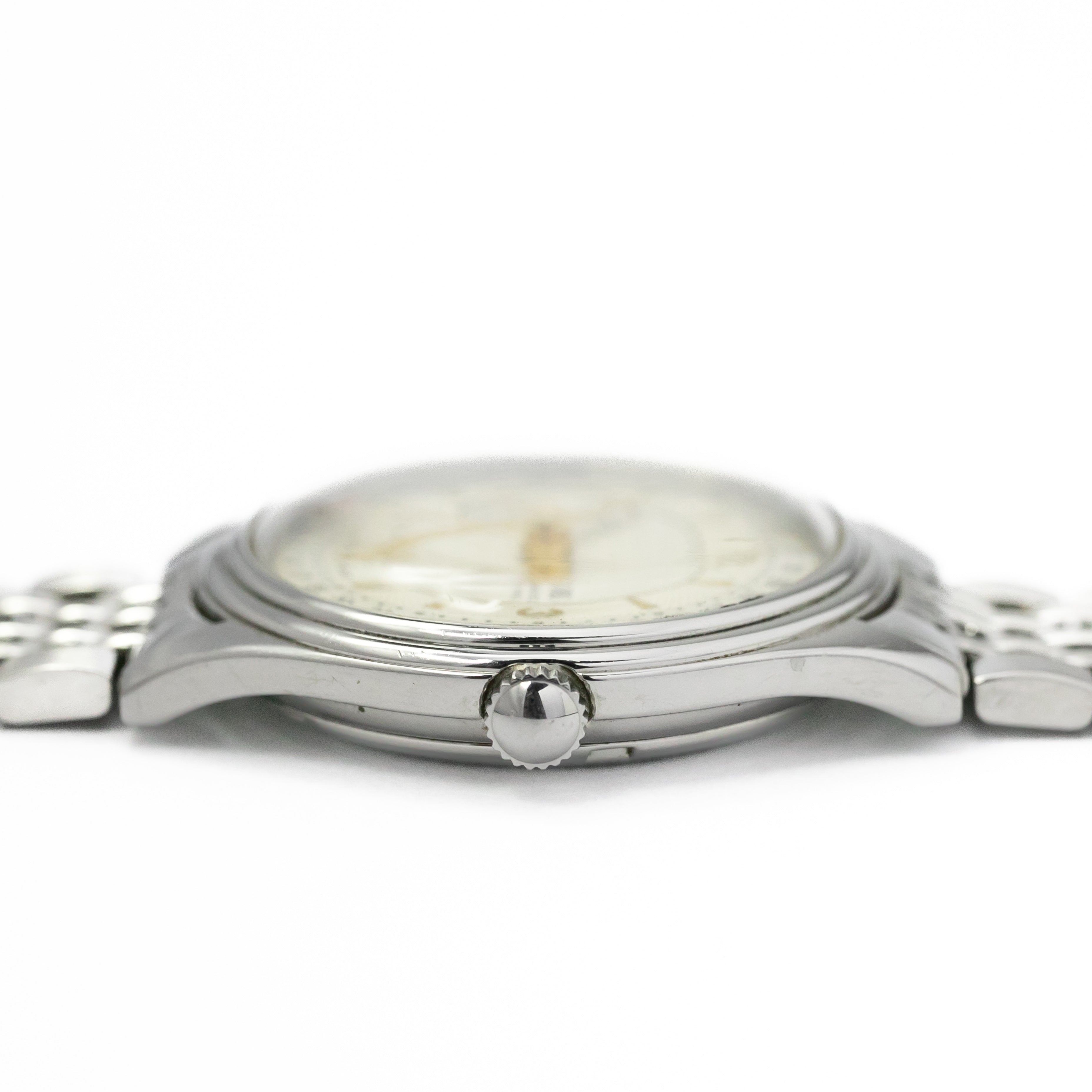 オリス ポインターデイト 純正ブレス オートマチック 1990年代 裏スケルトン