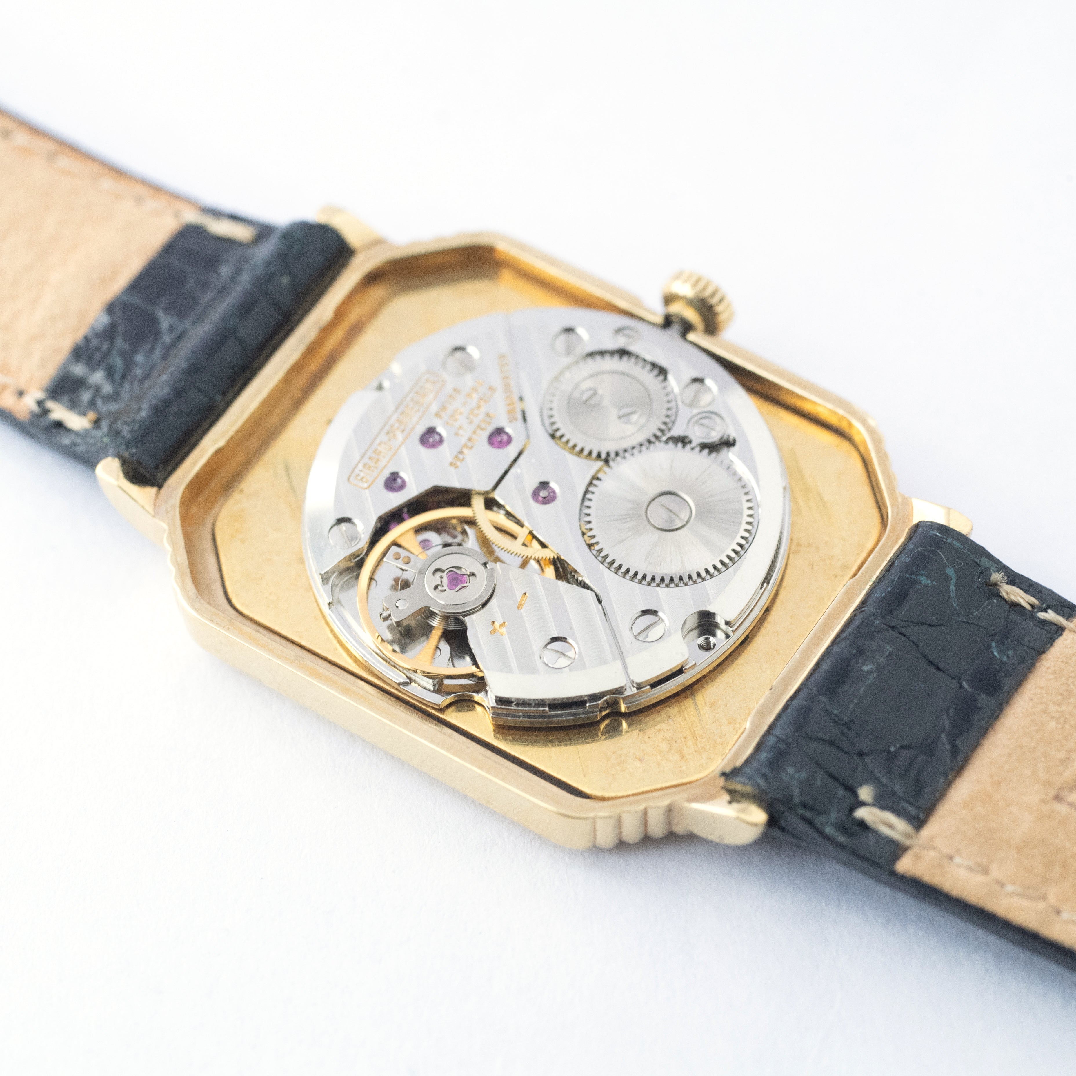 ジラールペルゴ オクタゴン 手巻き 金張りケース 1970年代