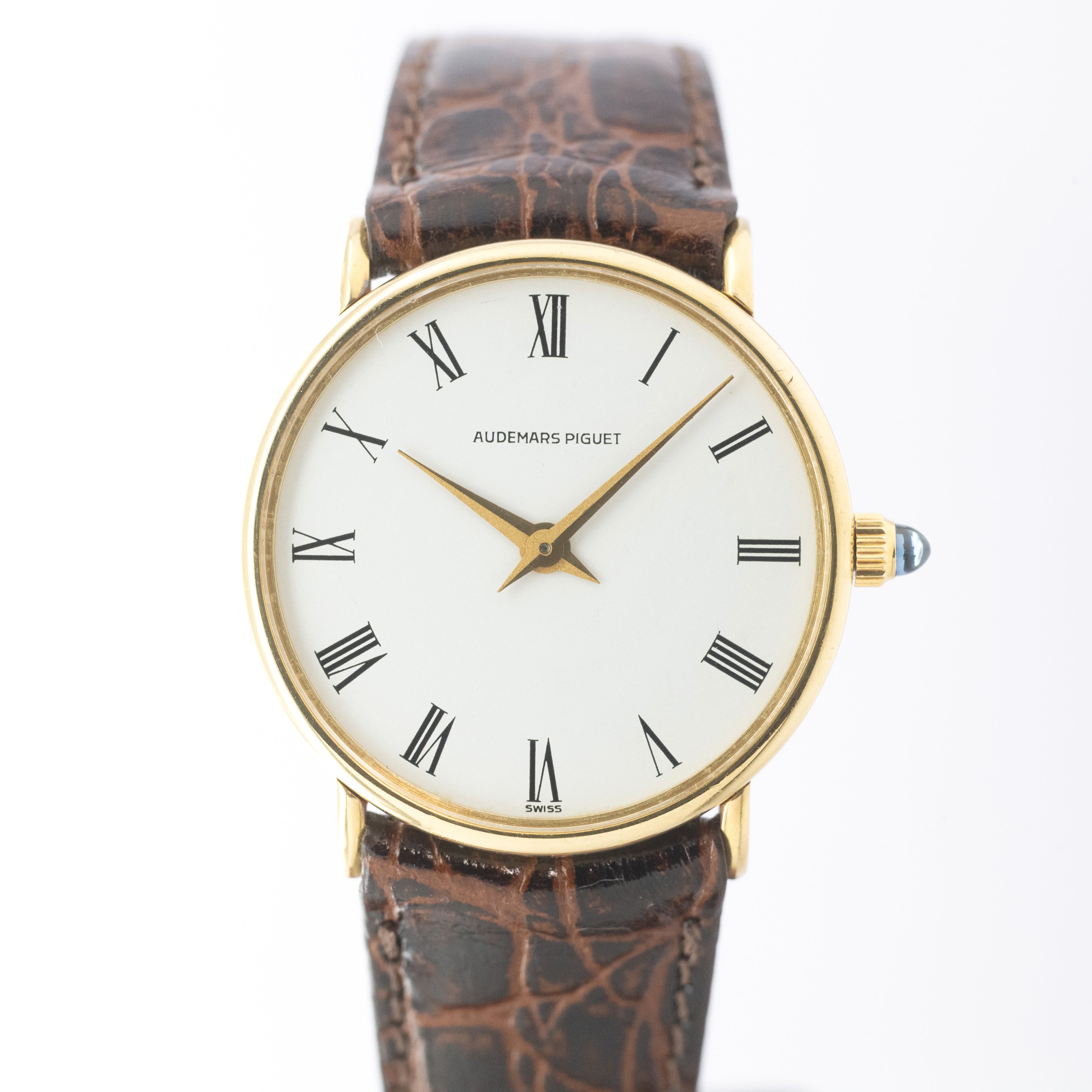 オーデマ・ピゲ 18KYG ラウンドホワイトローマン 1976~79年製 手巻き