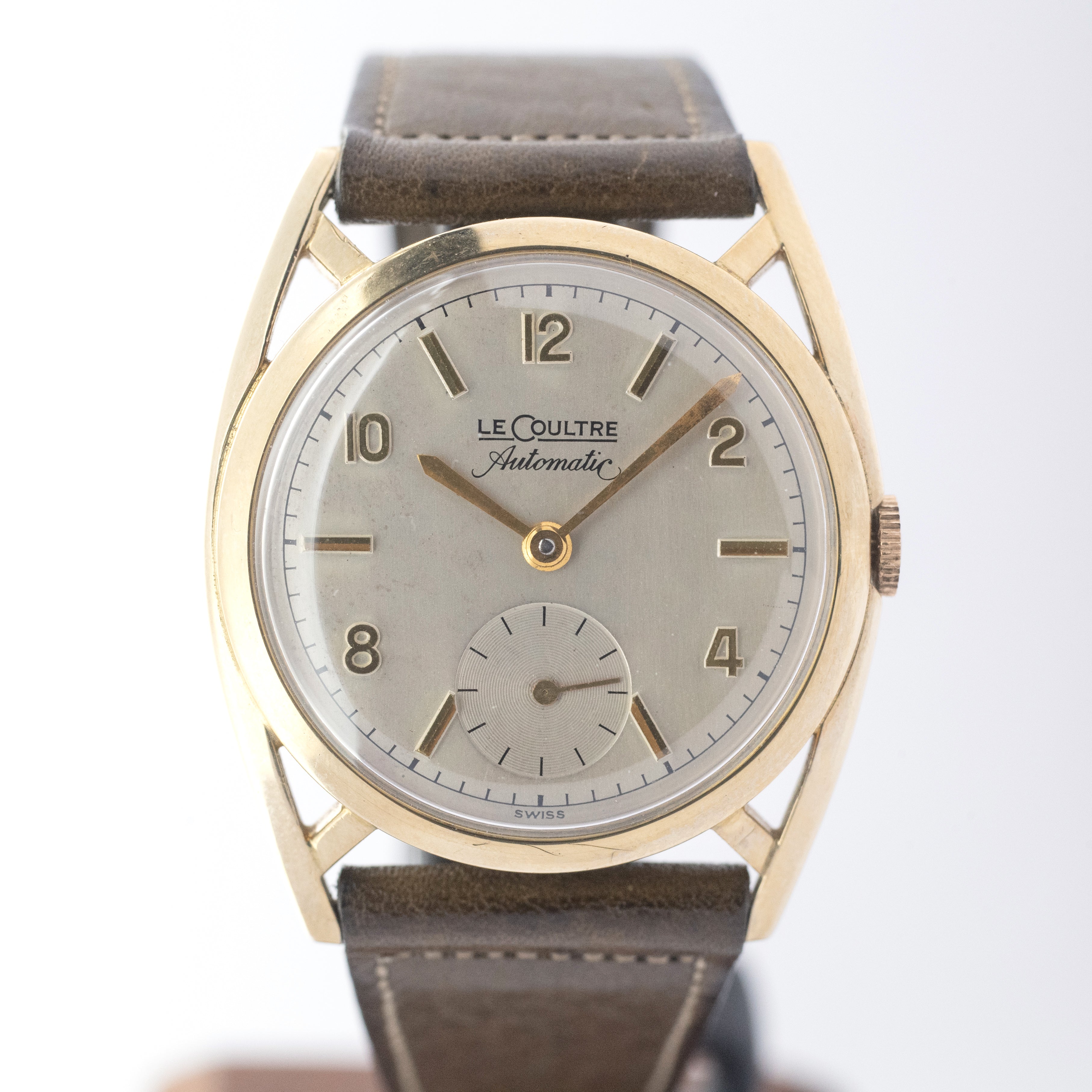 ルクルト バンパー式オートマチック 飛びアラビアダイヤル 10KGFユニークケース