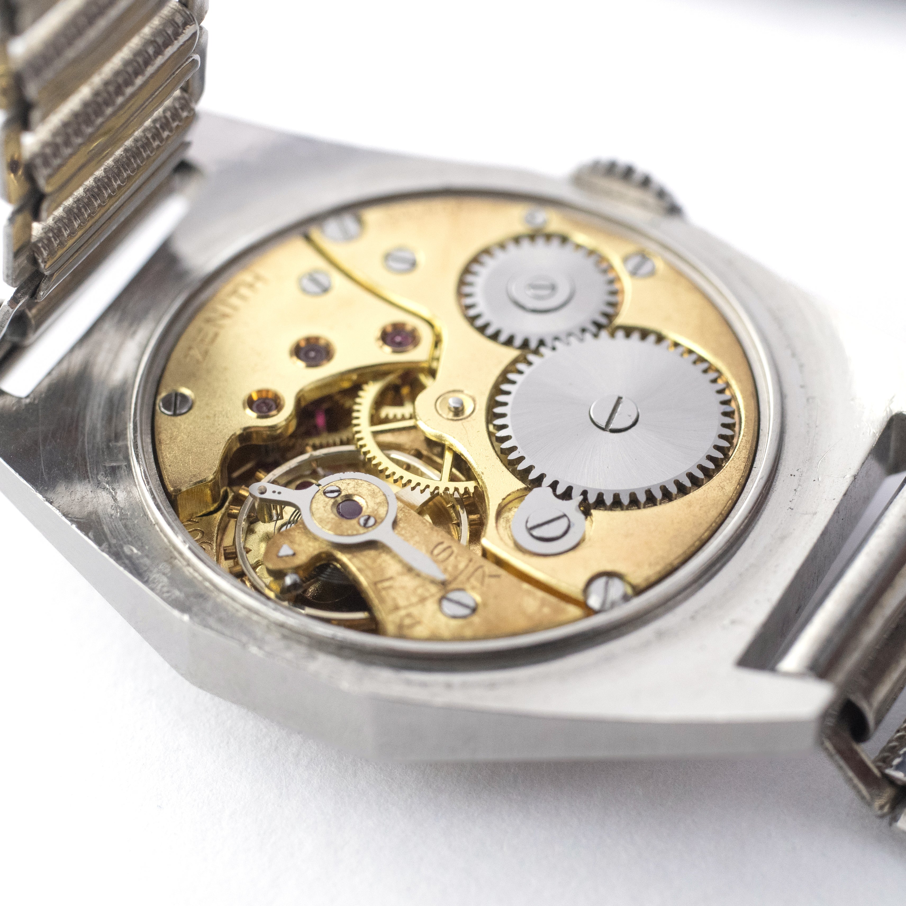 ゼニス オクタゴンケース ブレゲ針、インデックス 1930年代製 バンブーブレス