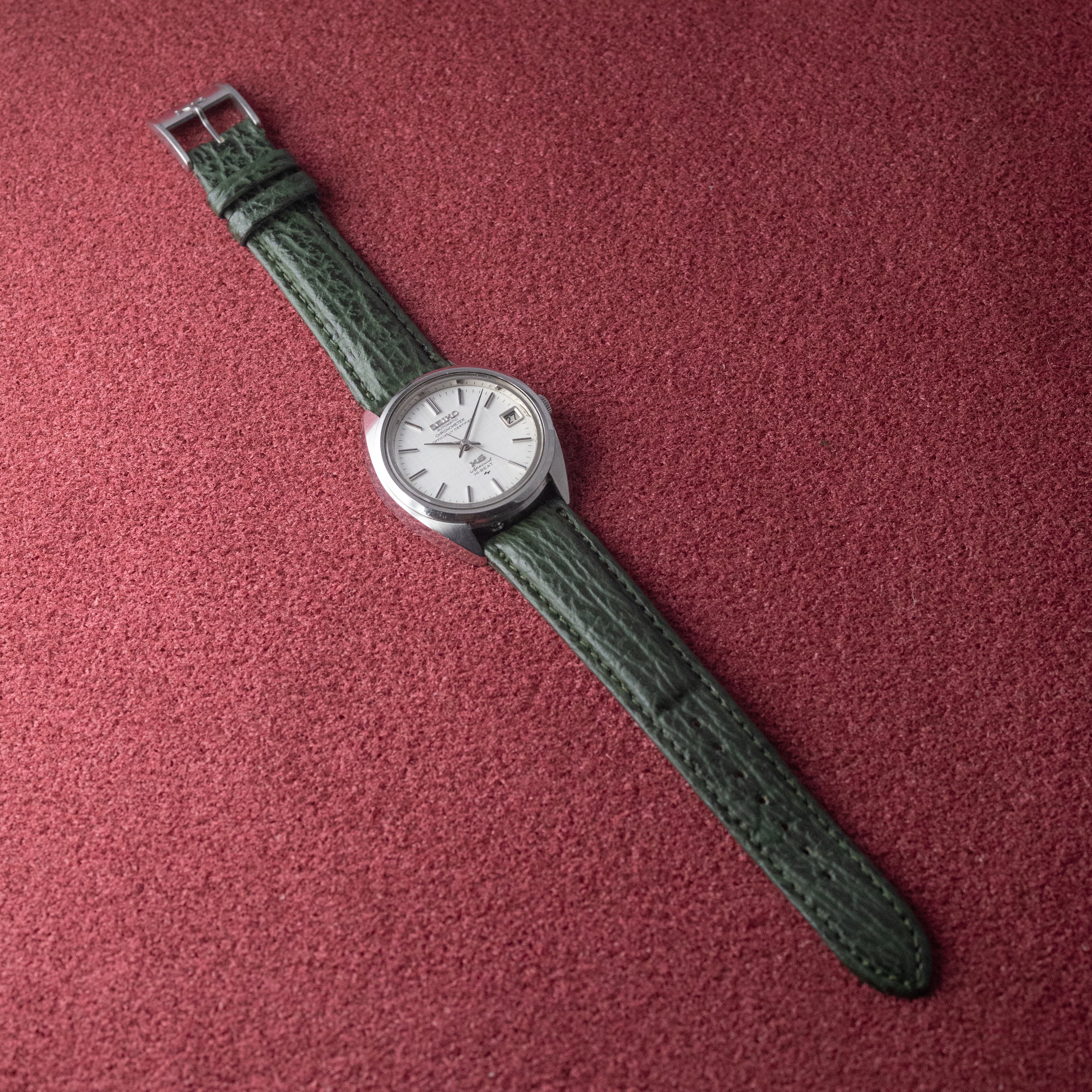 キングセイコー スペシャル 1972年製 クロノメーター ハイビート リネンダイヤル Ref.5245-6000