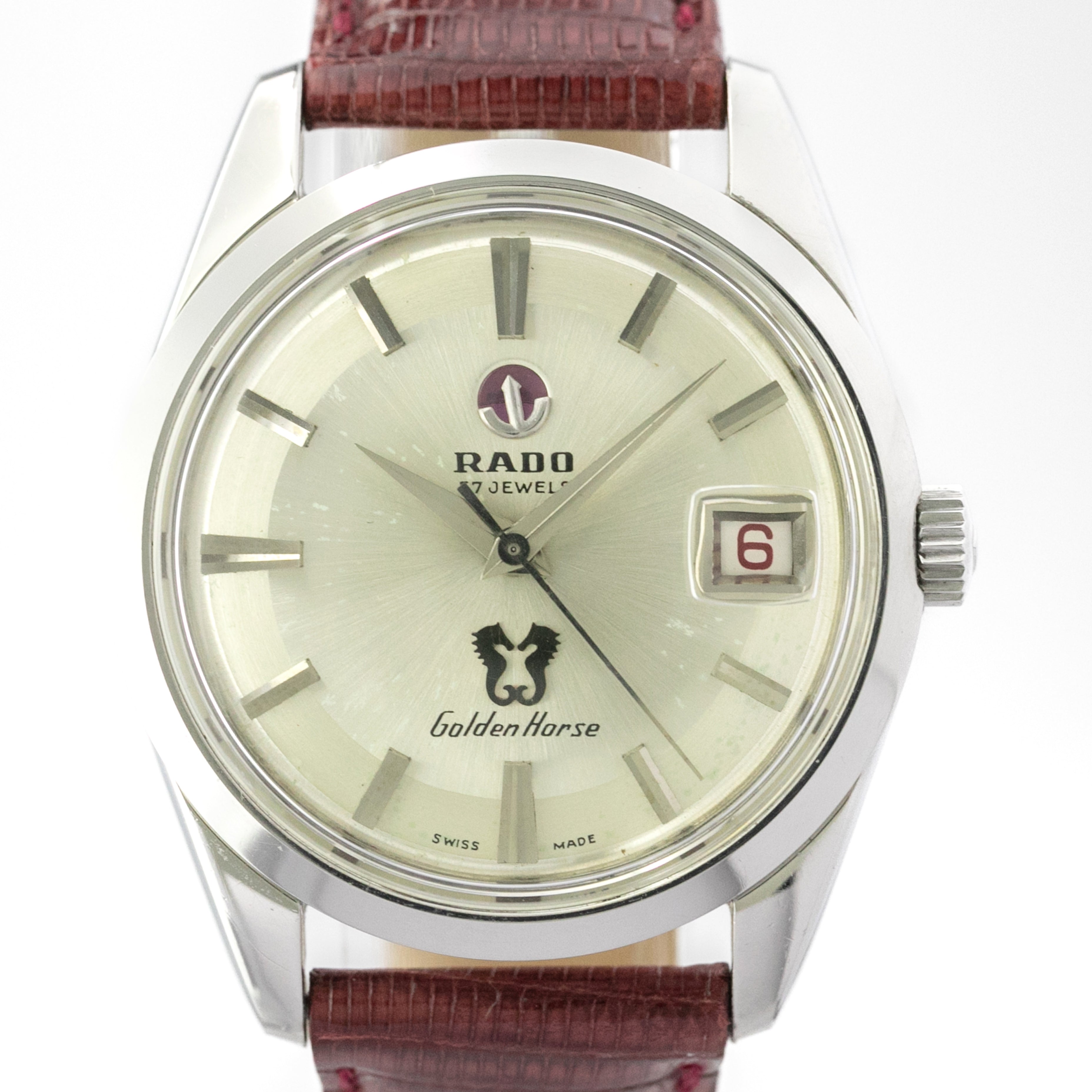 ラドー ゴールデンホース 57石 赤赤カレンダー オートマチック 1960年代