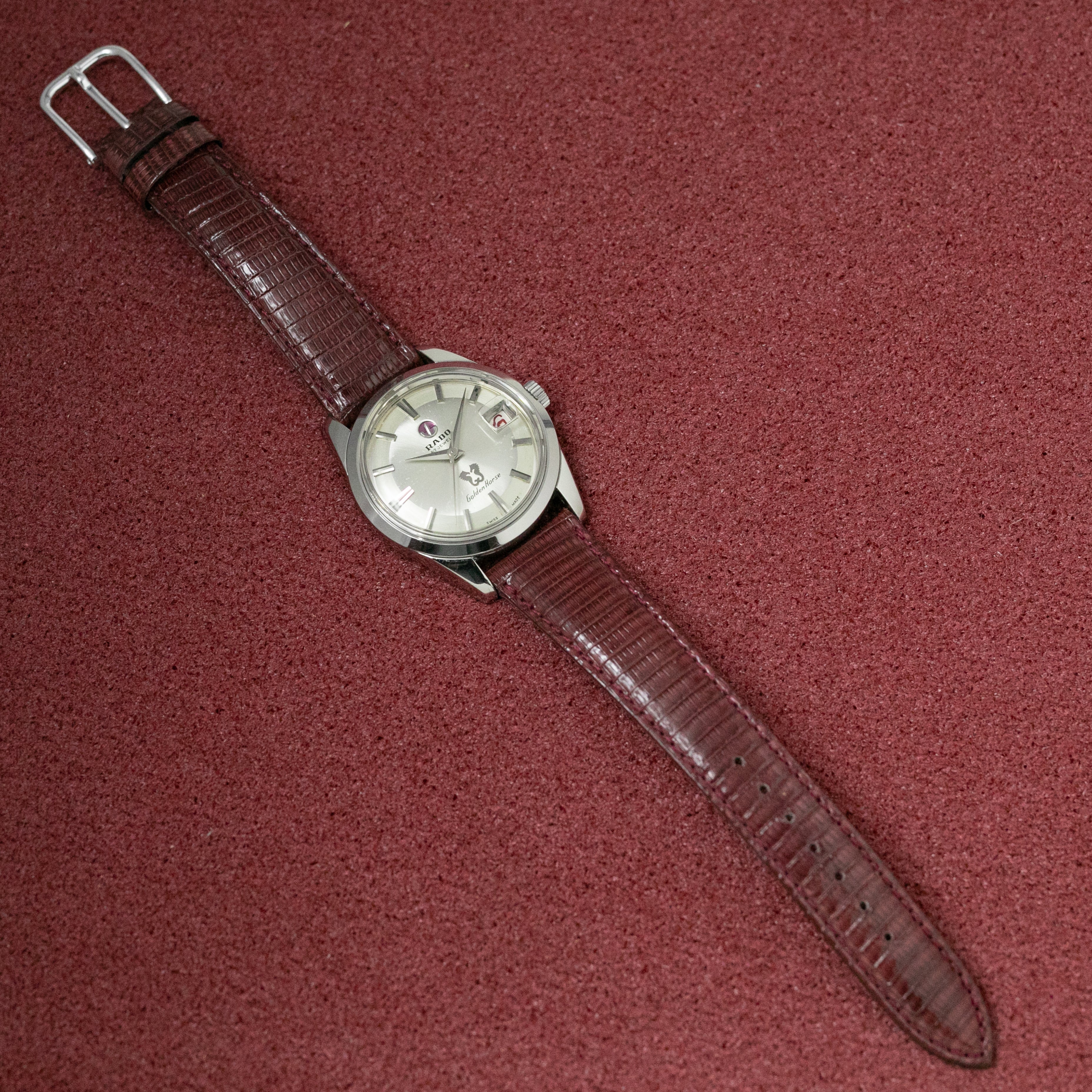 ラドー ゴールデンホース 57石 赤赤カレンダー オートマチック 1960年代