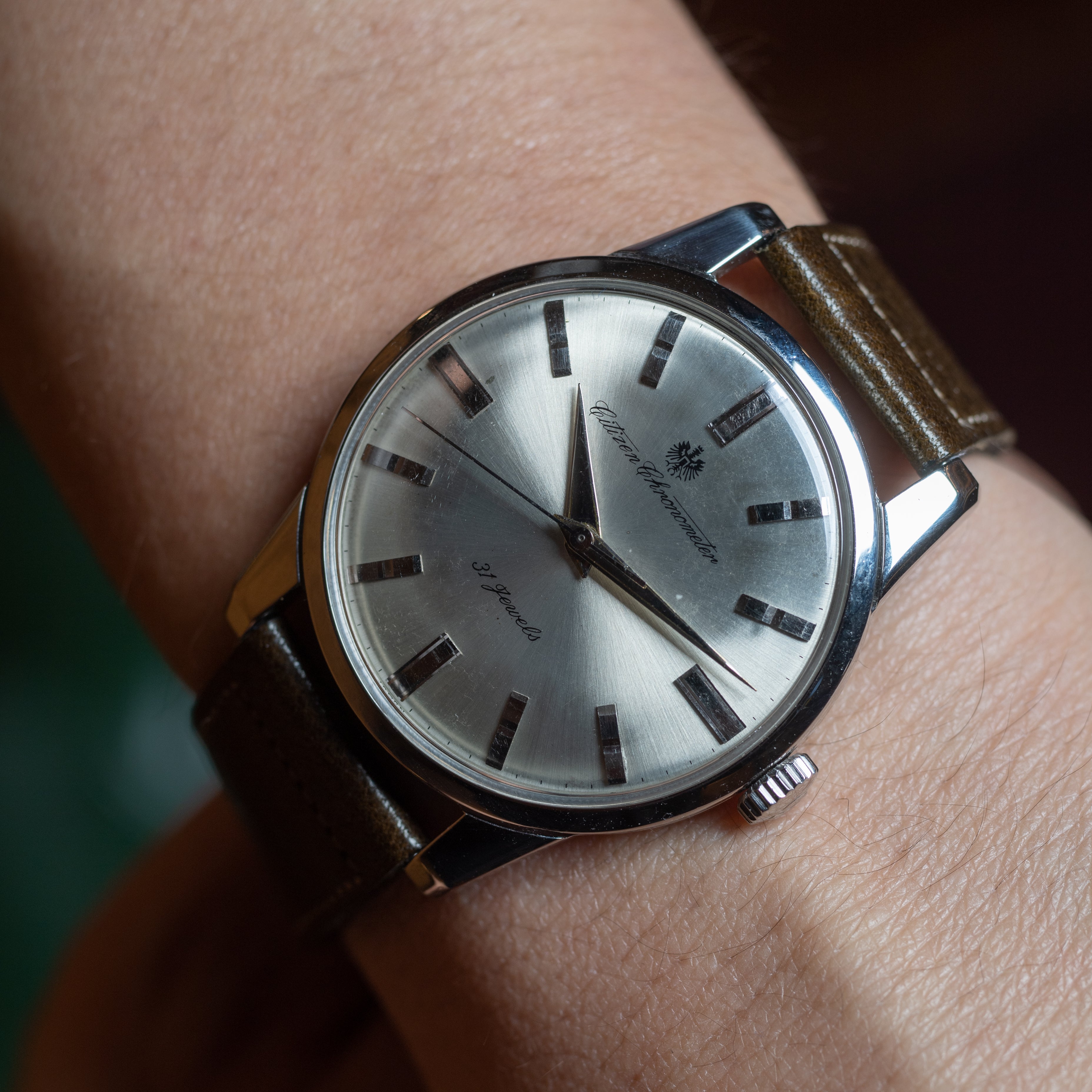 シチズン クロノメーター 1965年製 ステンレスケース 手巻き