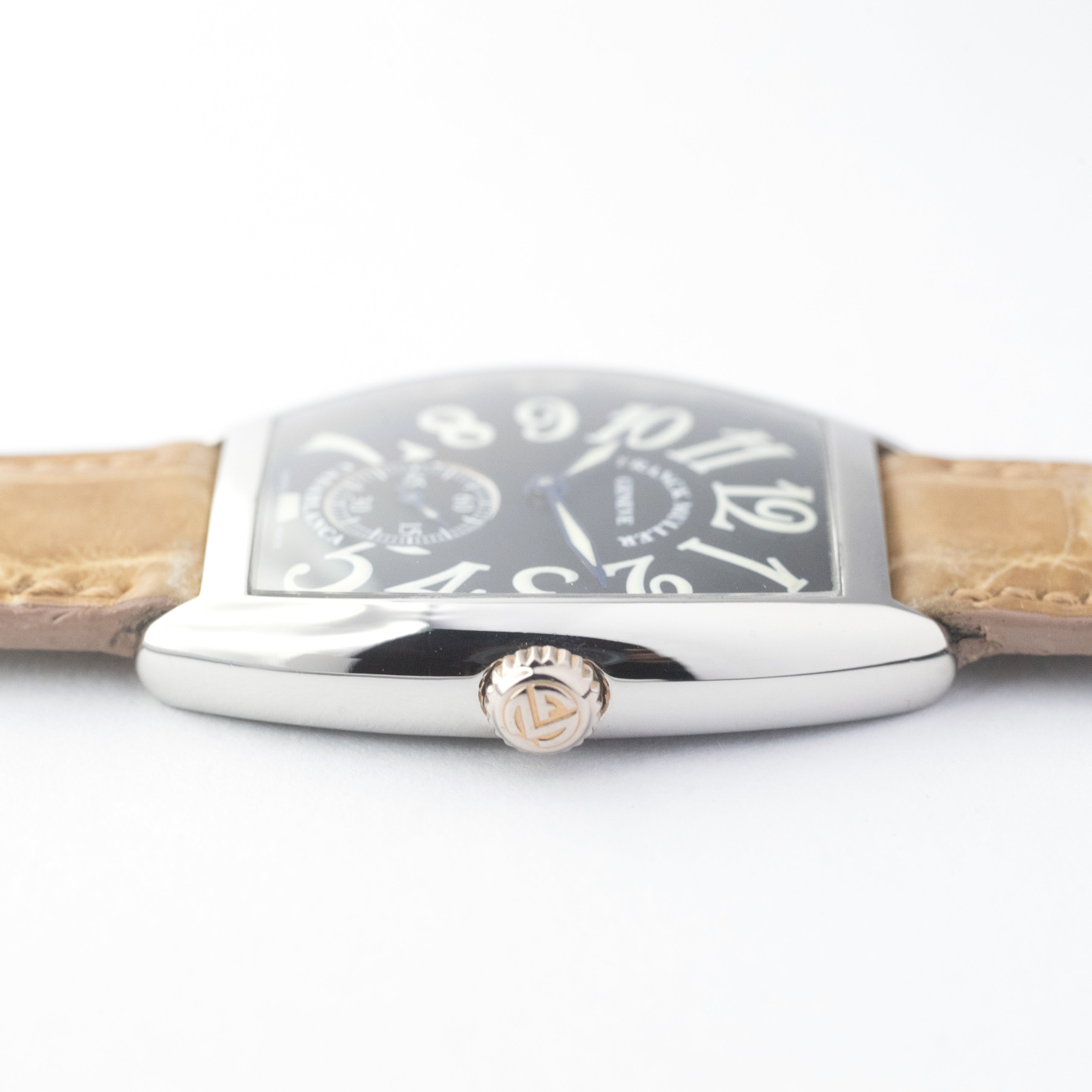 フランクミュラー カサブランカ 手巻き ステンレスケース 1990年代 箱、革ベルト付き