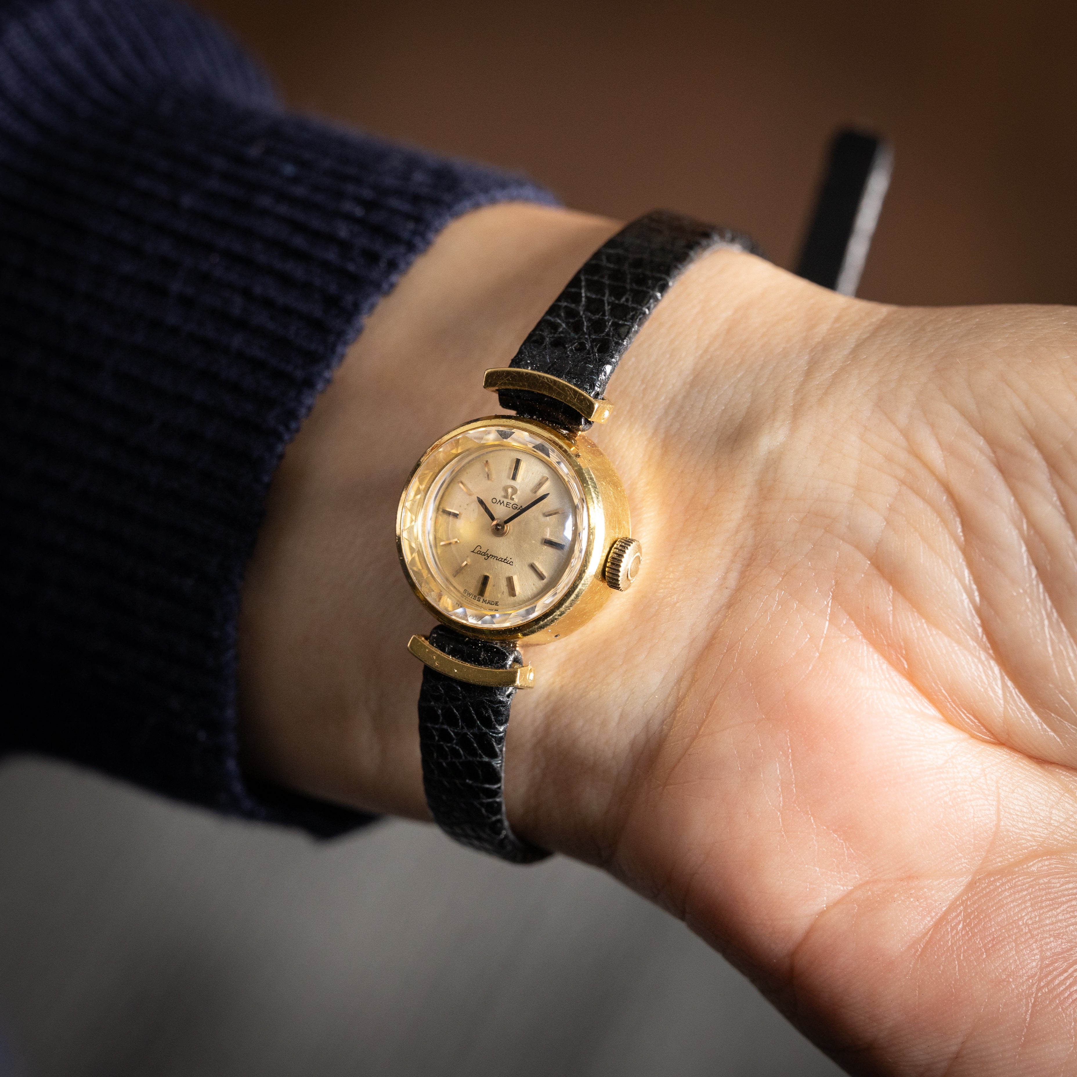 オメガ レディーマチック 18金無垢 1963年製 自動巻き 純正尾錠